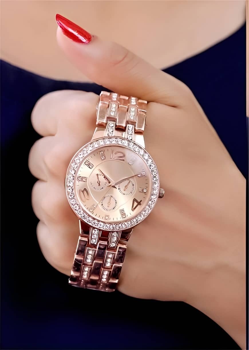 Cosmic Rose Gold Metal Analog Womens Watch