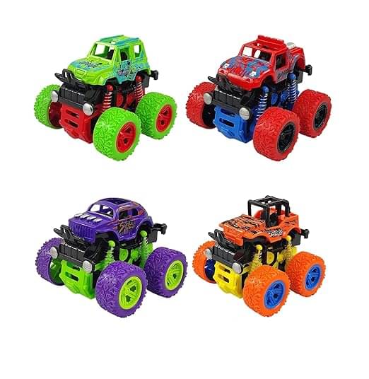 FREEDY Push & Go ToyTrucks Friction Power 4 Wheel Drive Vehicles  (Multicolor, Pack of: 4)     			FREEDY Push & Go ToyTrucks Friction Power 4 Wheel Drive Vehicles  (Multicolor, Pack of: 4)
