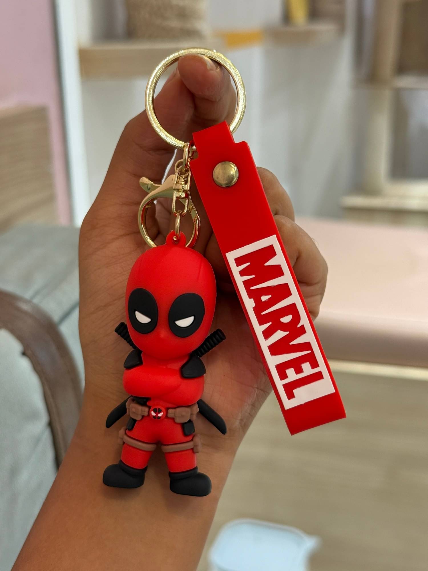     			Cute & Stylish Marvel Deadpool Key Chains for Bikes,Kids Teens Gifting Key Chain