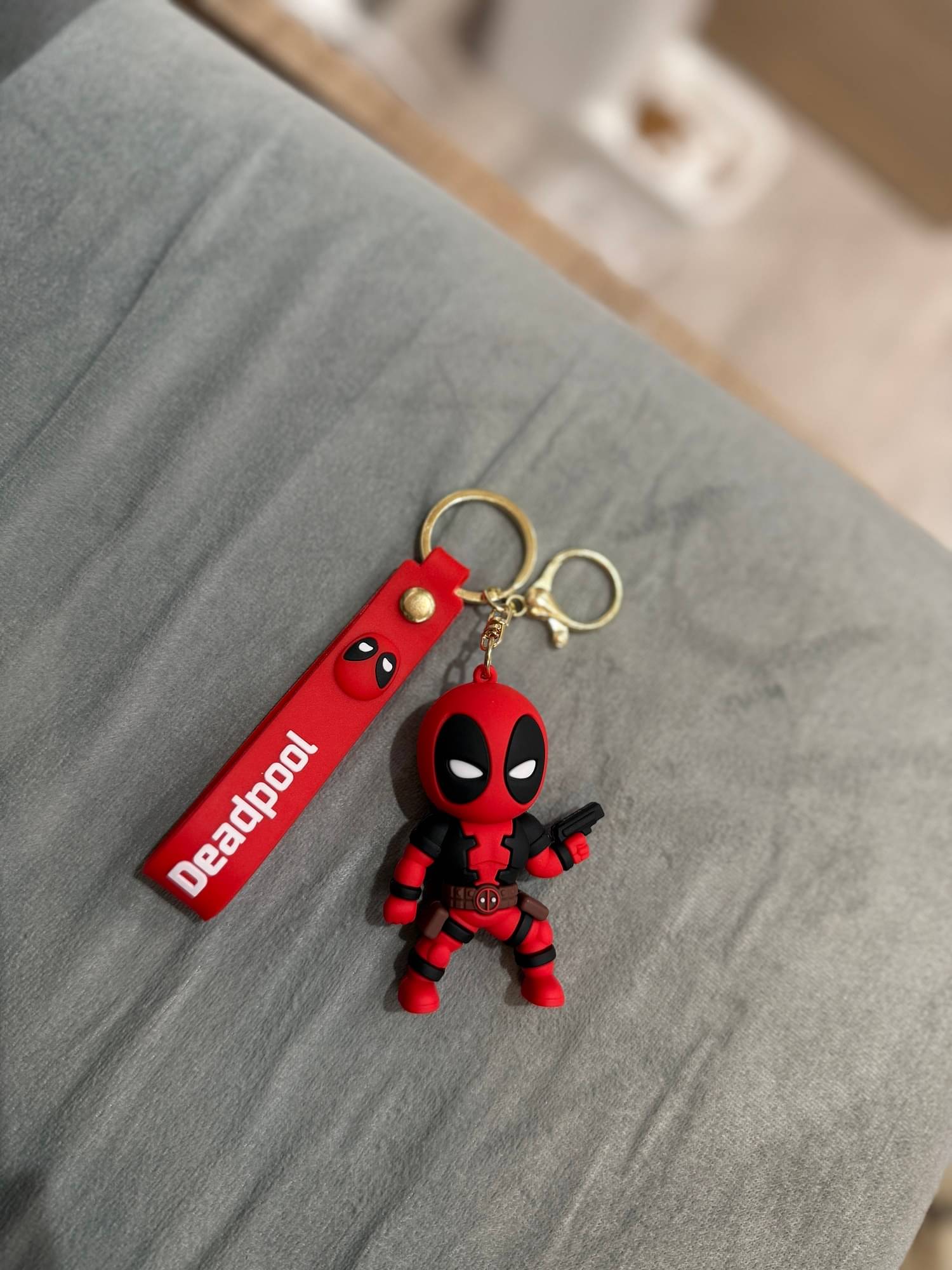     			Deadpool Silicone Keychain for Kids Boys Girls | Cartoon Keyring for Gifting | Cool Bag Charm for Marvel Fans