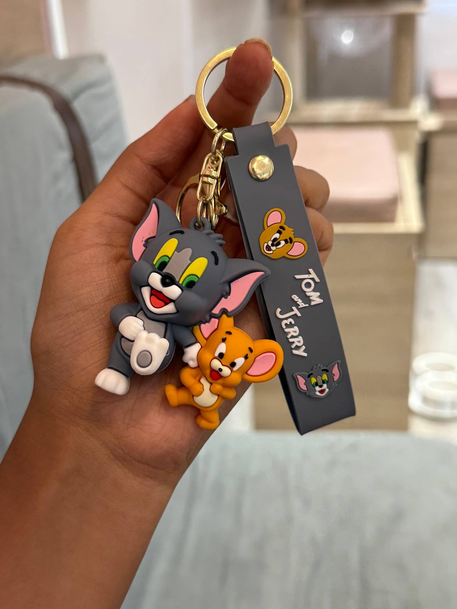     			Tom & Jerry Silicone Keychain Combo Set | Cute Cartoon Keyrings for Kids Boys Girls | Perfect for Gifting & Bags