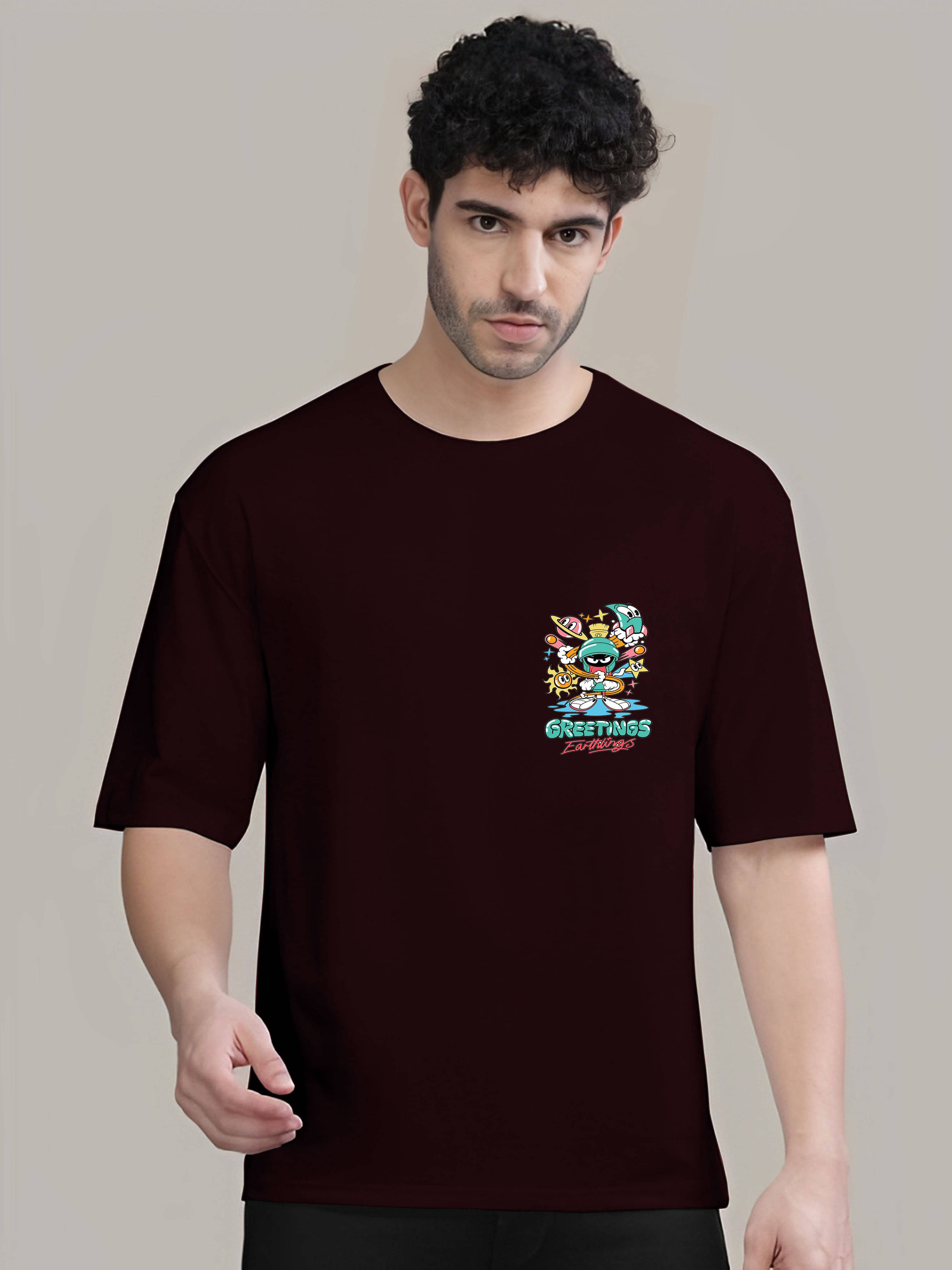 Kintu Parantu Cotton Blend Regular Fit Printed Half Sleeves Men's Round T-Shirt - Multicolor5 ( Pack of 1 ) Kintu Parantu Cotton Blend Regular Fit Printed Half Sleeves Men's Round T-Shirt - Multicolor5 ( Pack of 1 )