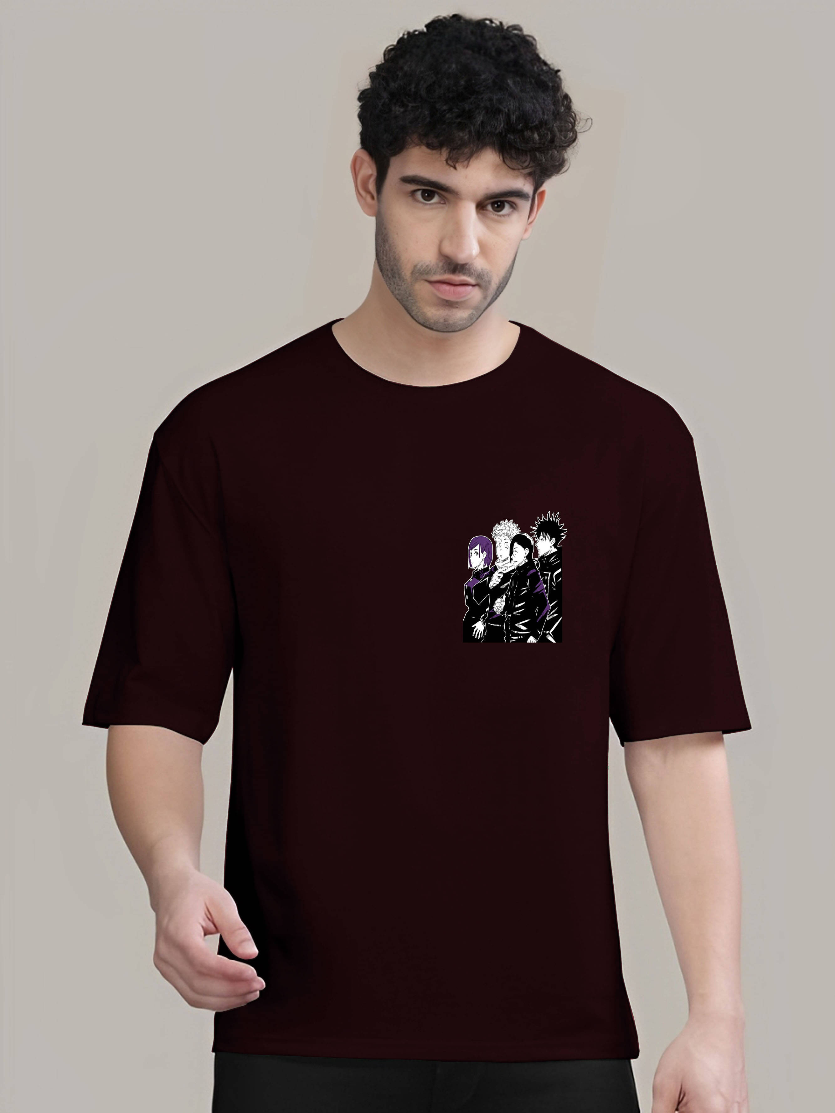 Kintu Parantu Cotton Blend Regular Fit Printed Half Sleeves Men's Round T-Shirt - Multicolor5 ( Pack of 1 ) Kintu Parantu Cotton Blend Regular Fit Printed Half Sleeves Men's Round T-Shirt - Multicolor5 ( Pack of 1 )