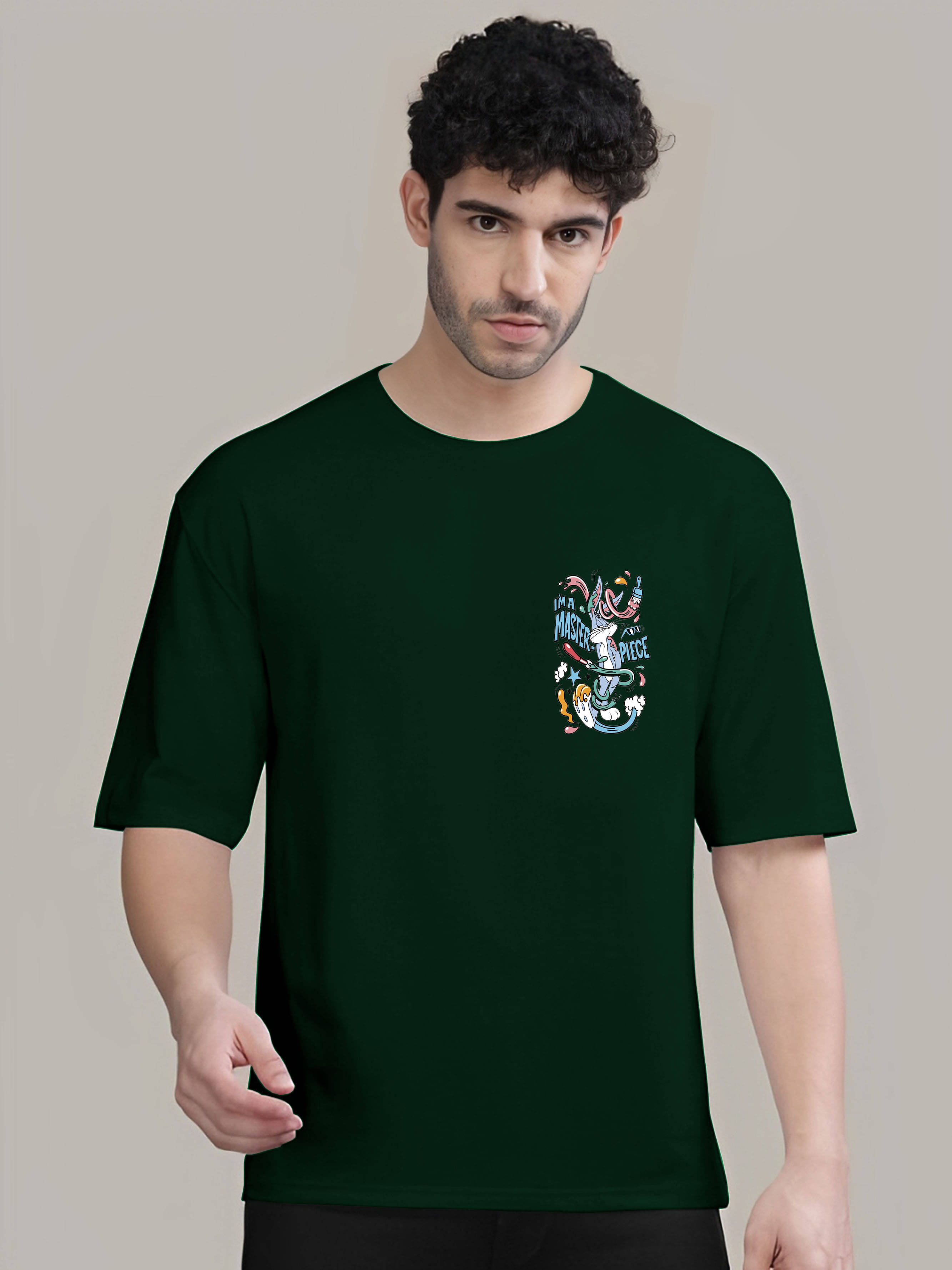 Kintu Parantu Cotton Blend Regular Fit Printed Half Sleeves Men's Round T-Shirt - Multicolor4 ( Pack of 1 ) Kintu Parantu Cotton Blend Regular Fit Printed Half Sleeves Men's Round T-Shirt - Multicolor4 ( Pack of 1 )