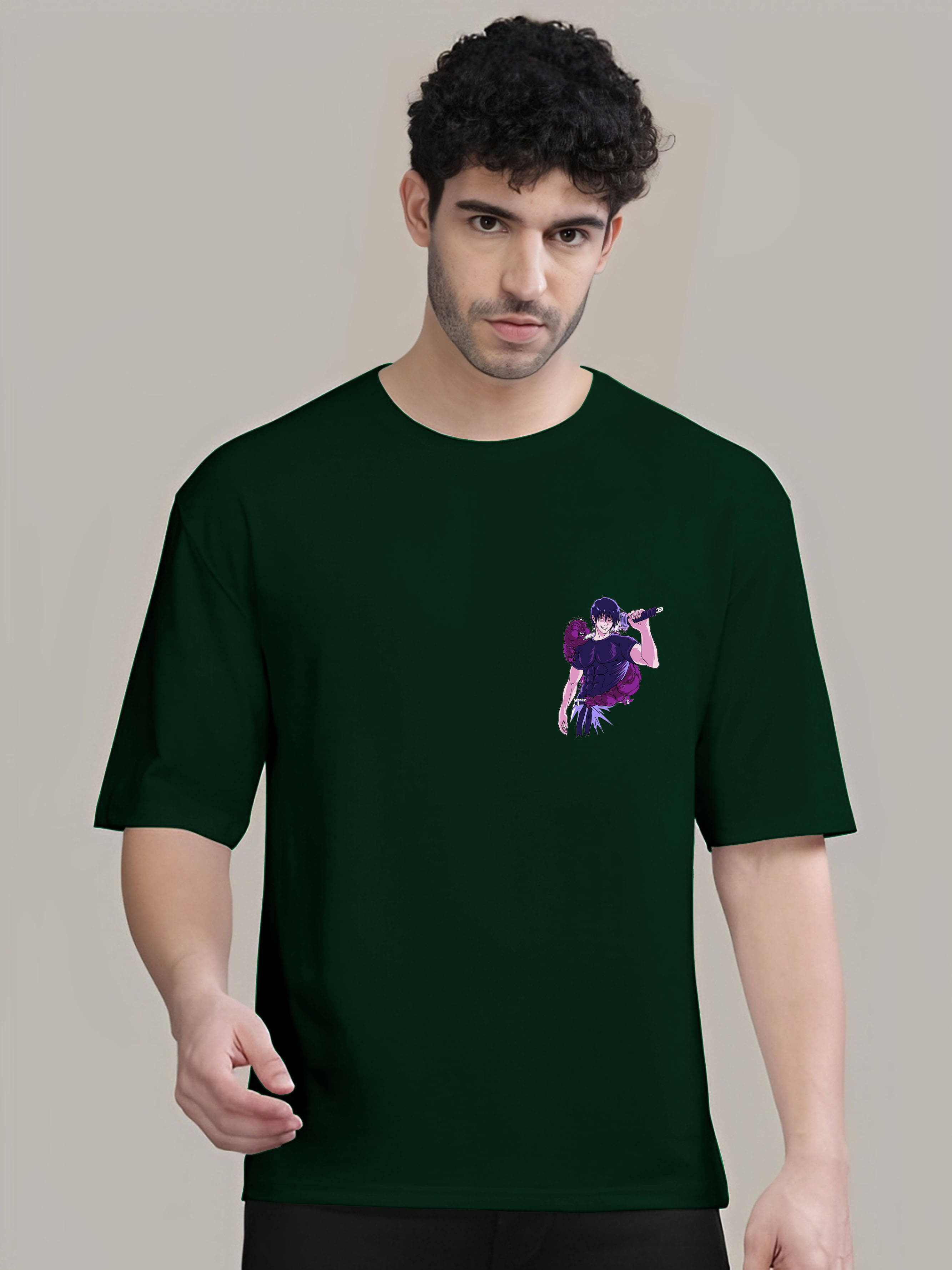     			Kushi flyer Cotton Blend Regular Fit Printed Half Sleeves Men's Round T-Shirt - Multicolor8 ( Pack of 1 )