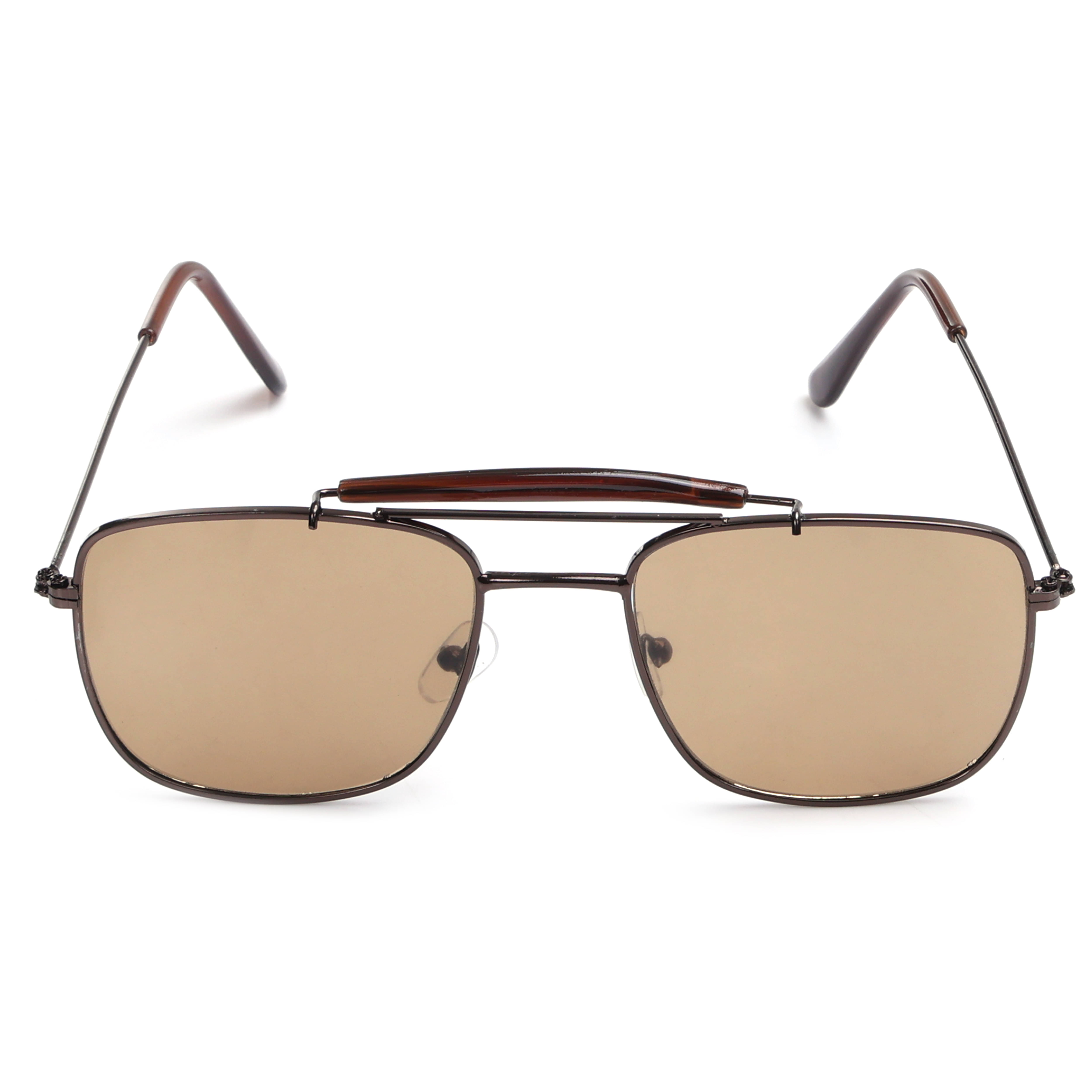 LINCHI Brown Rectangular Sunglasses ( Pack of 1 ) LINCHI Brown Rectangular Sunglasses ( Pack of 1 )