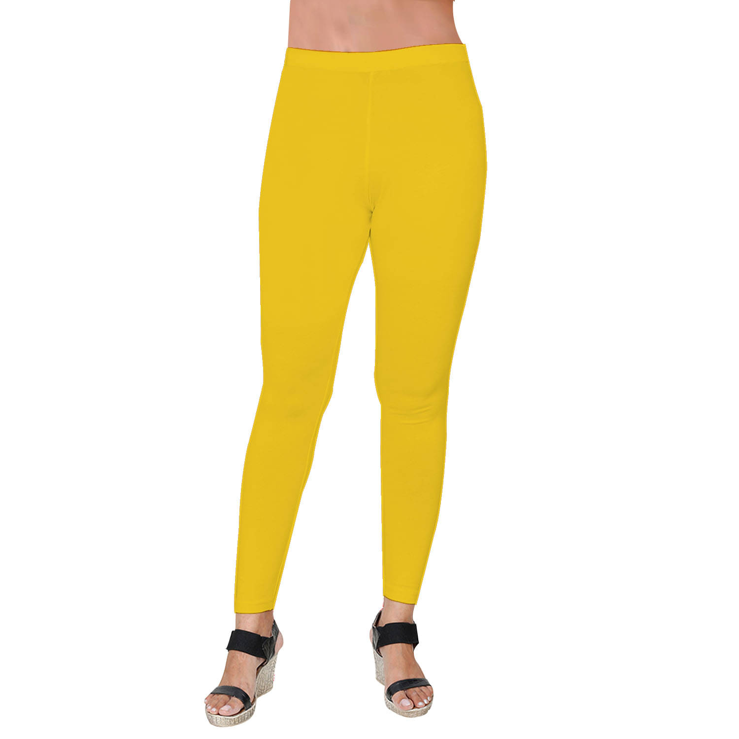     			LW FASHION CLUB Pack of 1 Cotton Women's Leggings ( Yellow )