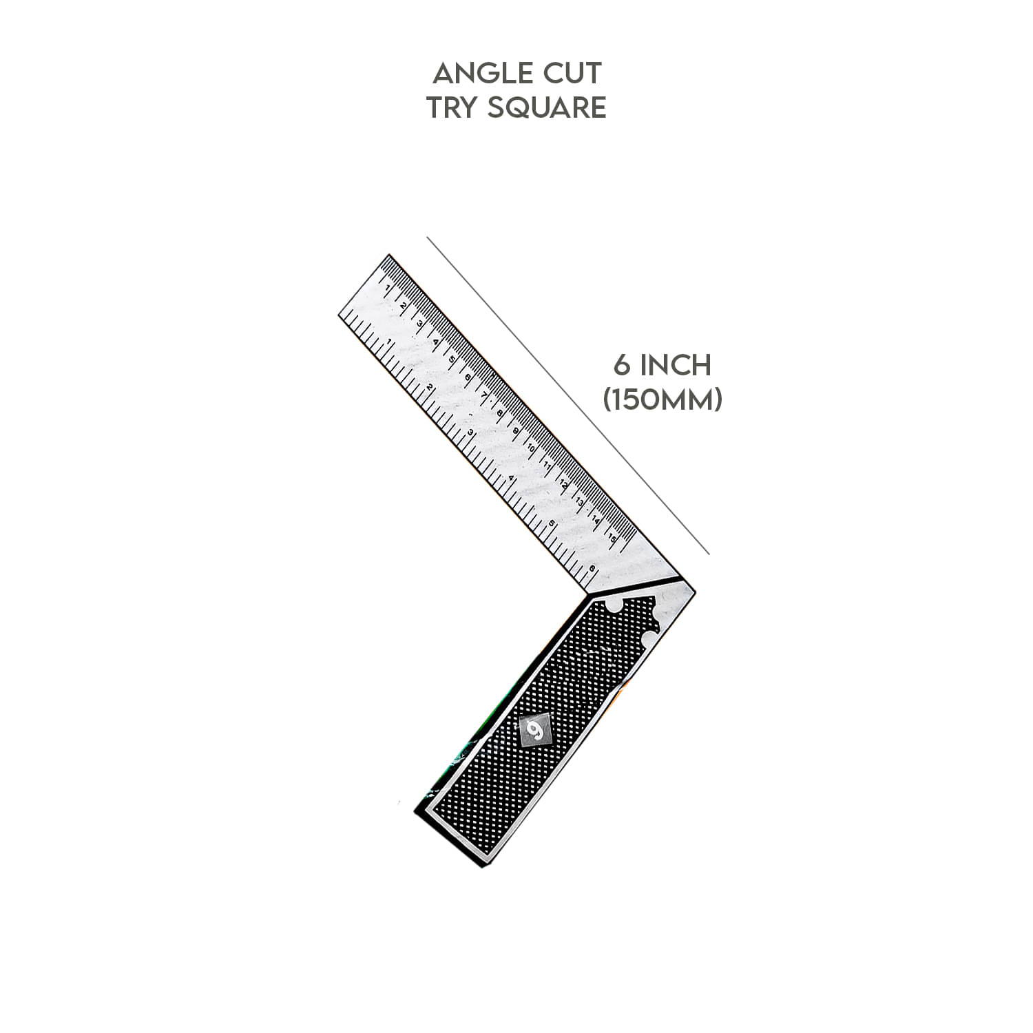 LXMI Try Square Carbon Steel Angle Cut Trysquare (6 Inch 150mm) Manual Carpenter Squares LXMI Try Square Carbon Steel Angle Cut Trysquare (6 Inch 150mm) Manual Carpenter Squares