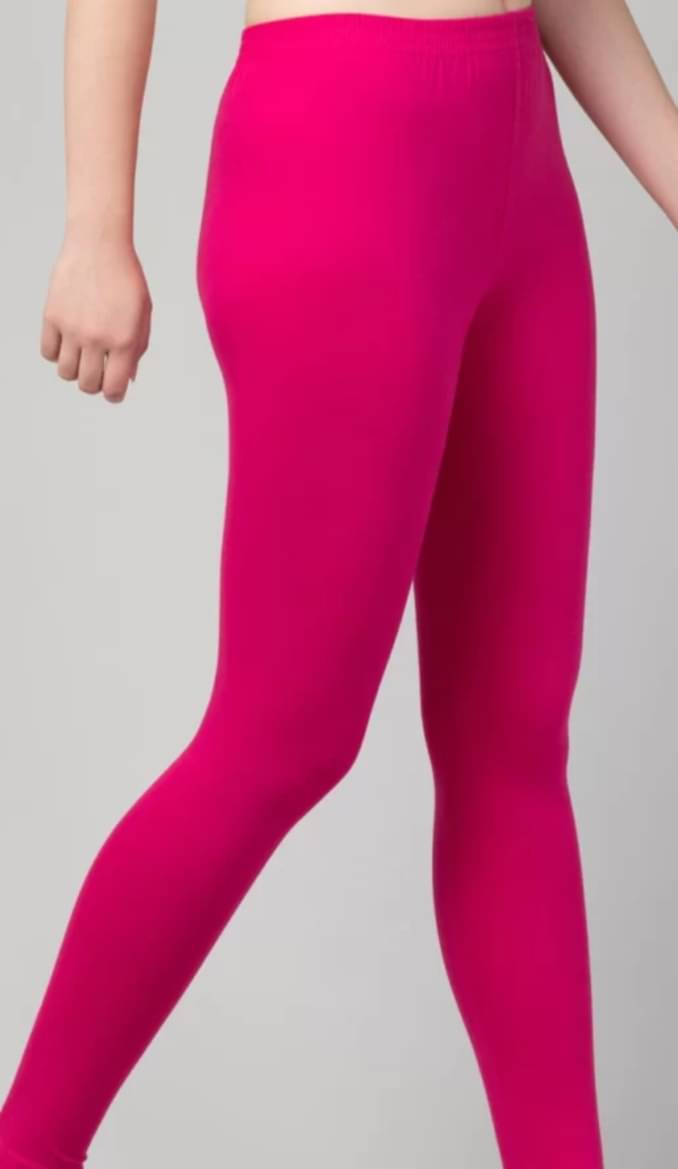     			Leggie Pack of 1 Cotton Women's Leggings ( Pink )