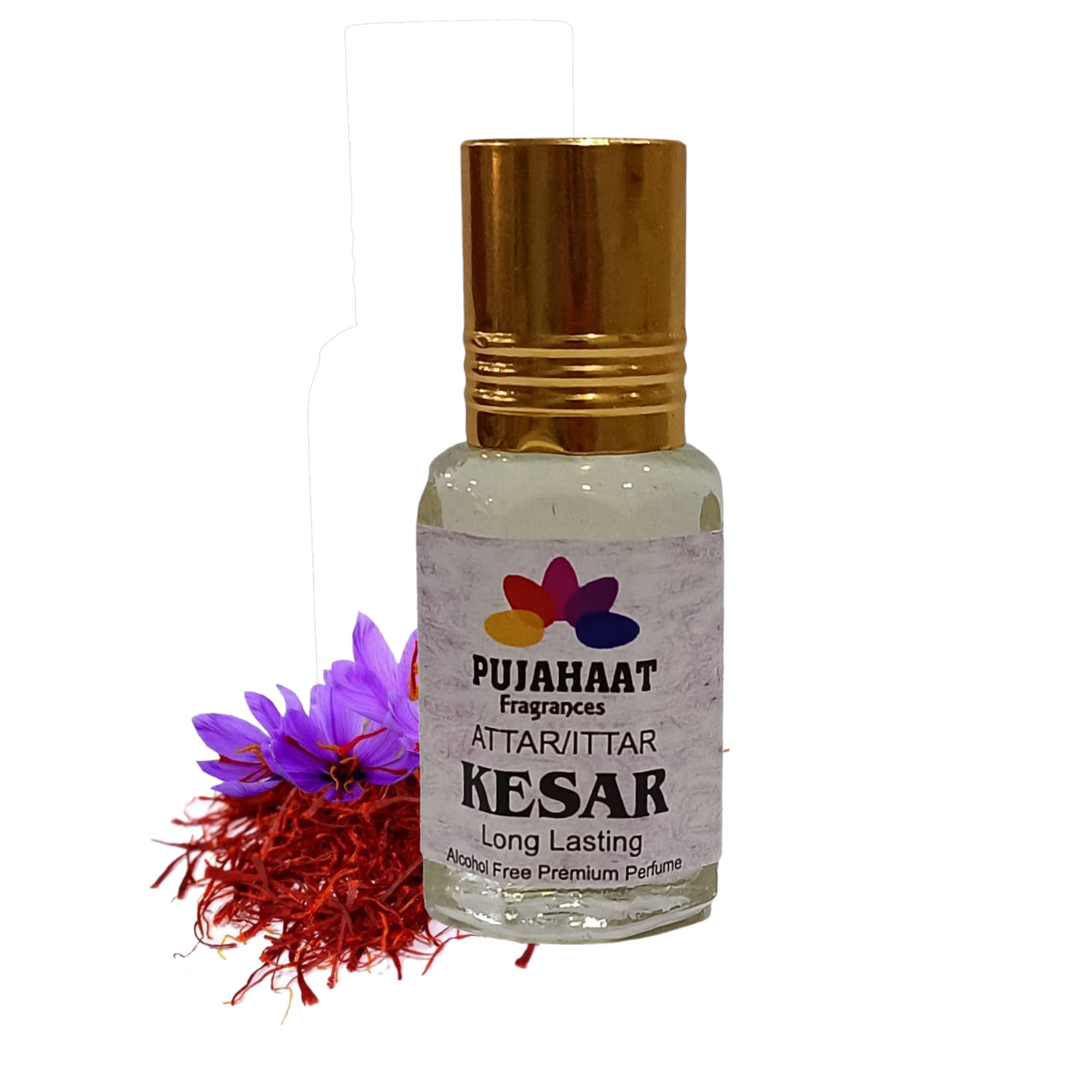     			Pujahaat Kesar Non- Alcoholic Miniature Attar ( Pack of 1 )