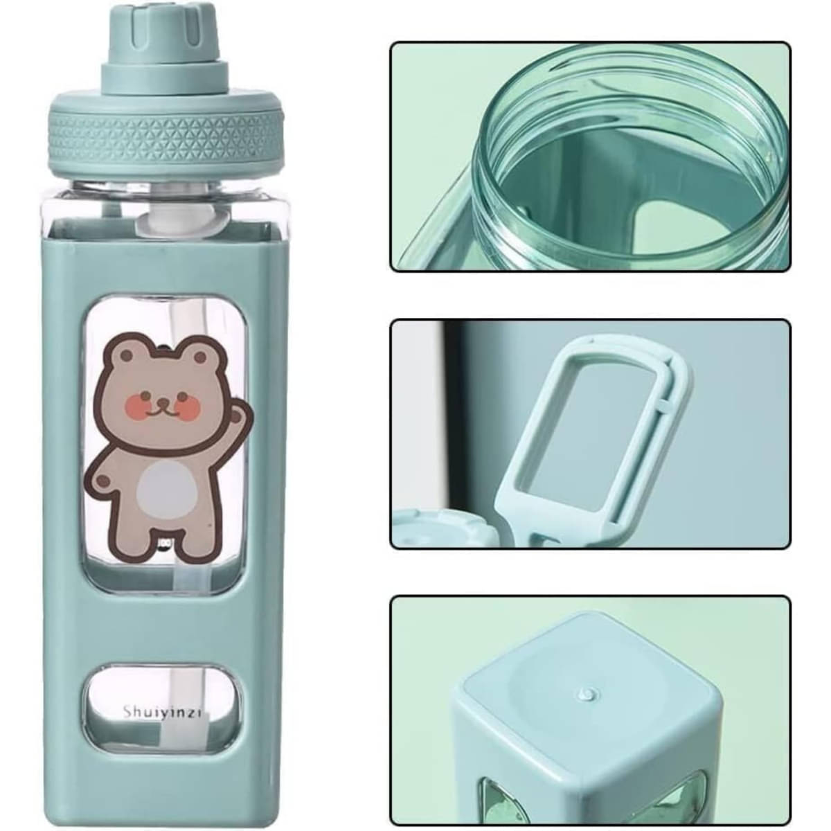 Radhe Fashion Cartoon water bottle for kids, kawaii water bottle Multicolour Plastic School Water Bottle 700 mL ( Set of 1 ) Radhe Fashion Cartoon water bottle for kids, kawaii water bottle Multicolour Plastic School Water Bottle 700 mL ( Set of 1 )