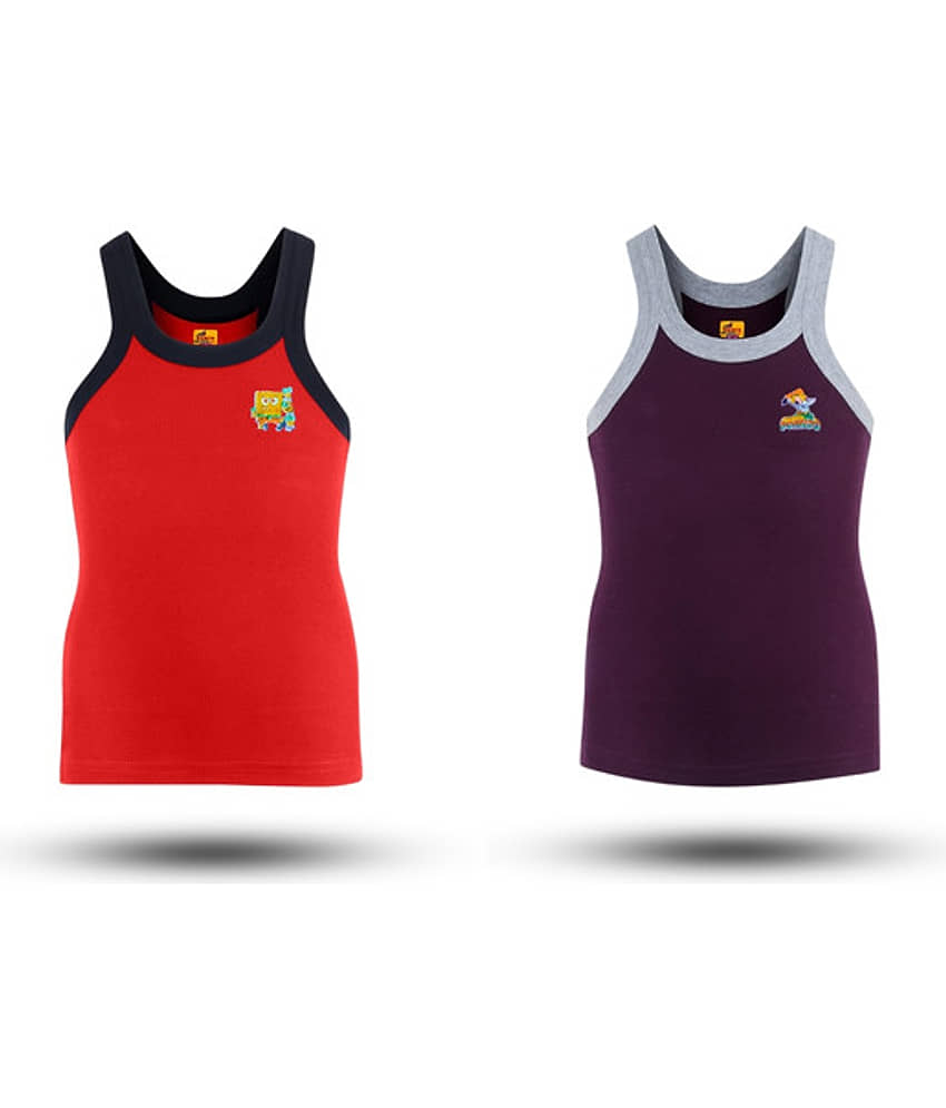 Renox Pack of 2 Boys Cotton Vest ( Multicolor ) - Nightwear & Loungewear | Buy online on ZillyBuy