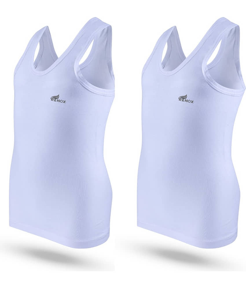 Renox Pack of 2 Boys Cotton Vest ( White ) - Nightwear & Loungewear | Buy online on ZillyBuy