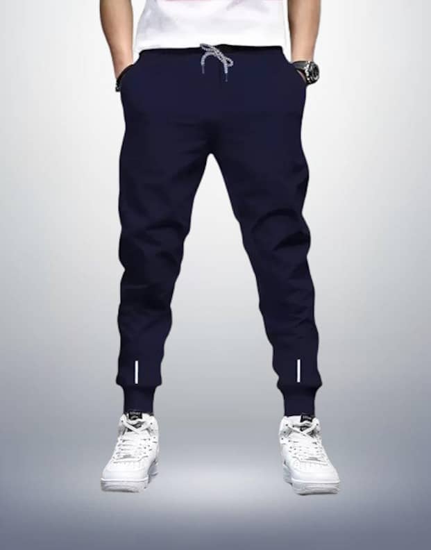 Reya Grey Cotton Blend Men's Joggers ( Pack of 1 ) - Track Pants | Buy online on ZillyBuy