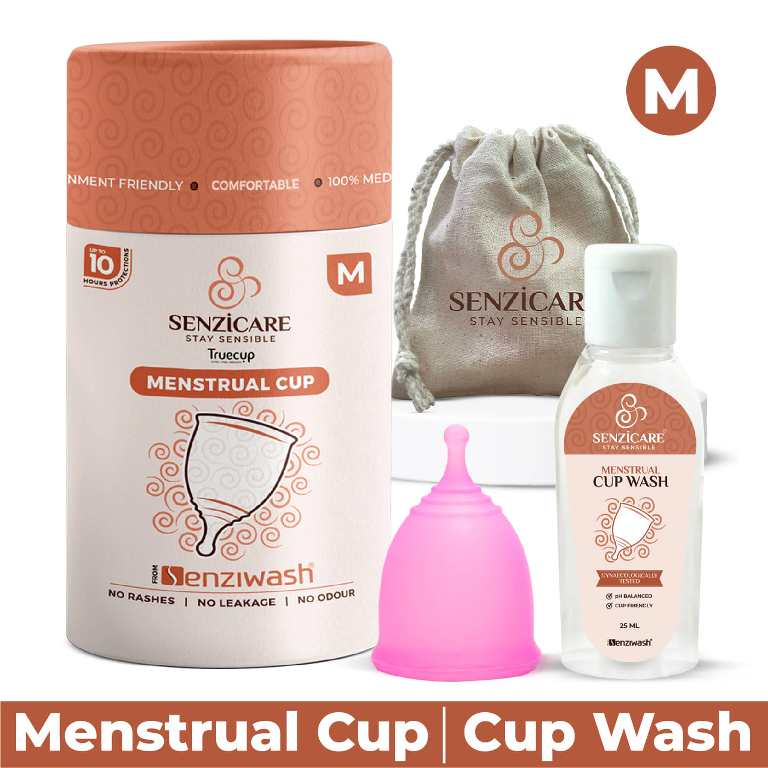 Senziwash Silicone Reusable Menstrual Cup Medium ( Pack of 1 ) Senziwash Silicone Reusable Menstrual Cup Medium ( Pack of 1 )