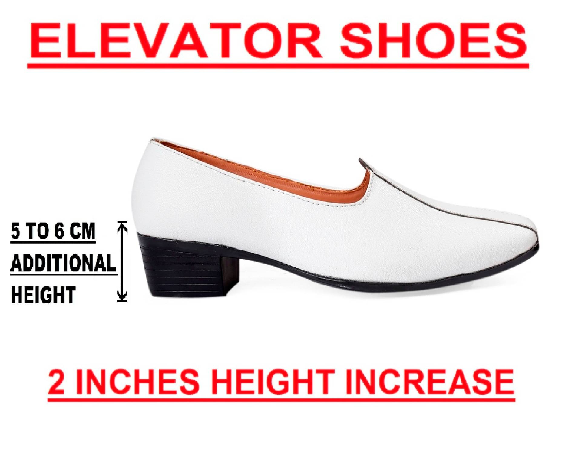     			YUVRATO BAXI Height Increasing jutti White Men's Slip-on Shoes