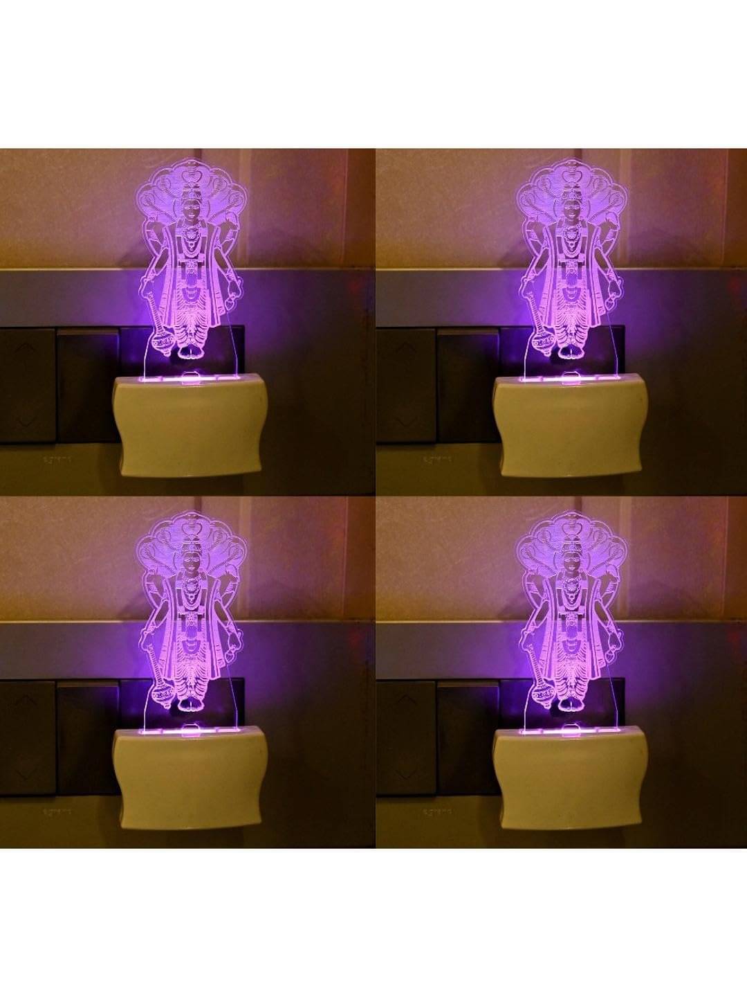 AFAST Multicolor Night Lamp ( Pack of 4 ) AFAST Multicolor Night Lamp ( Pack of 4 )