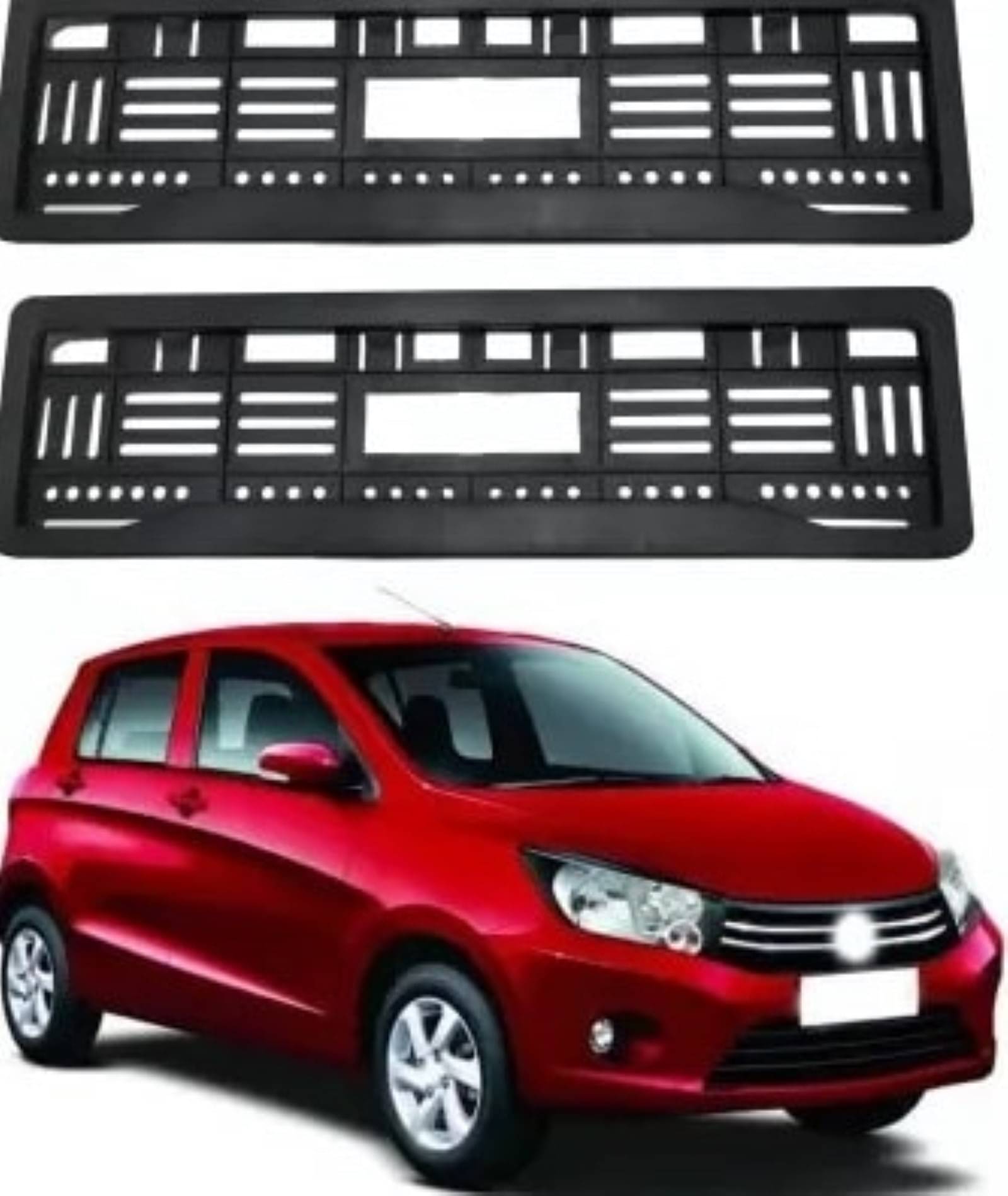     			ARLOOK Black Number Plate Frame Set of 2 for EVX