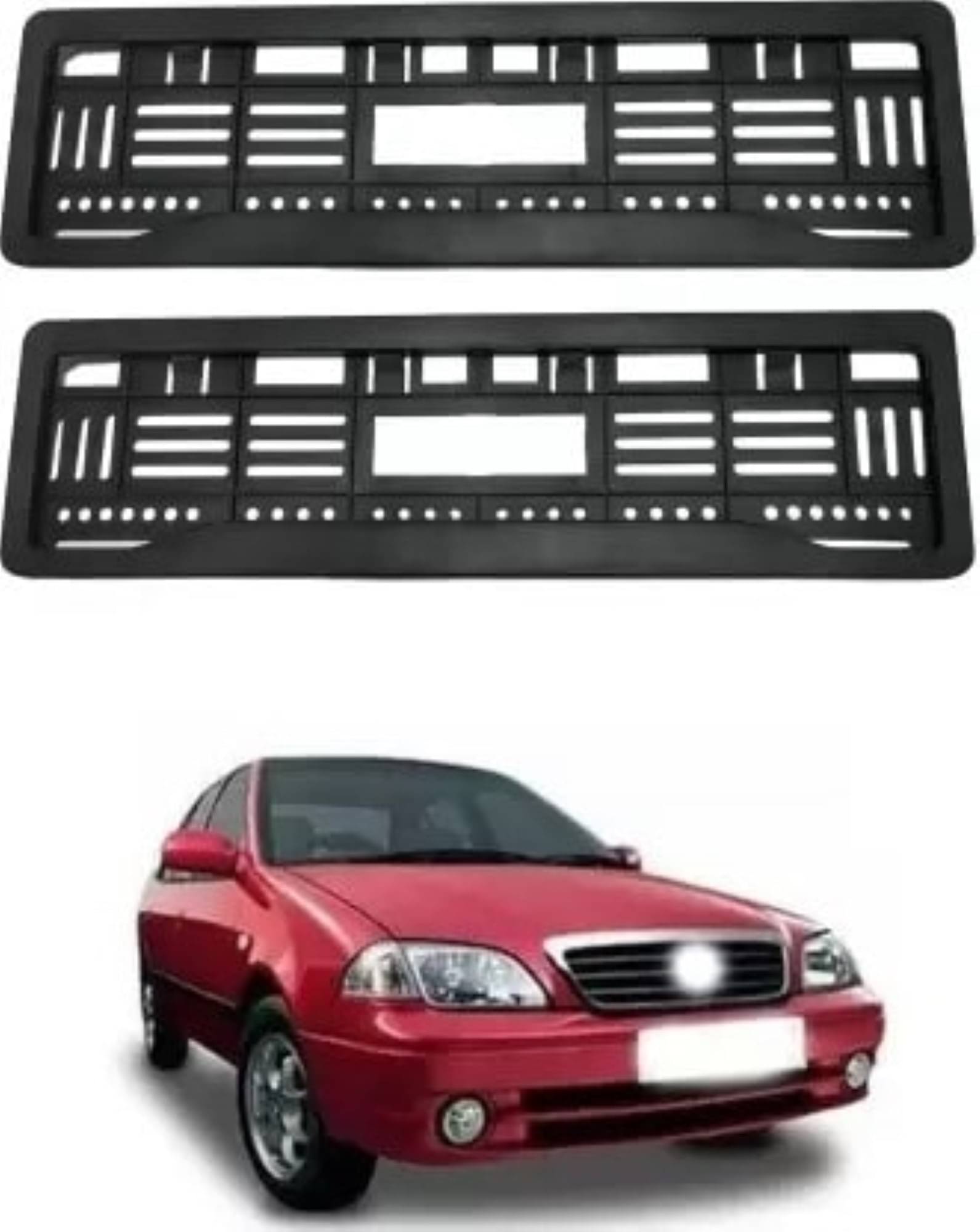 ARLOOK Black Number Plate Frame Set of 2 for Grand Vitara ARLOOK Black Number Plate Frame Set of 2 for Grand Vitara