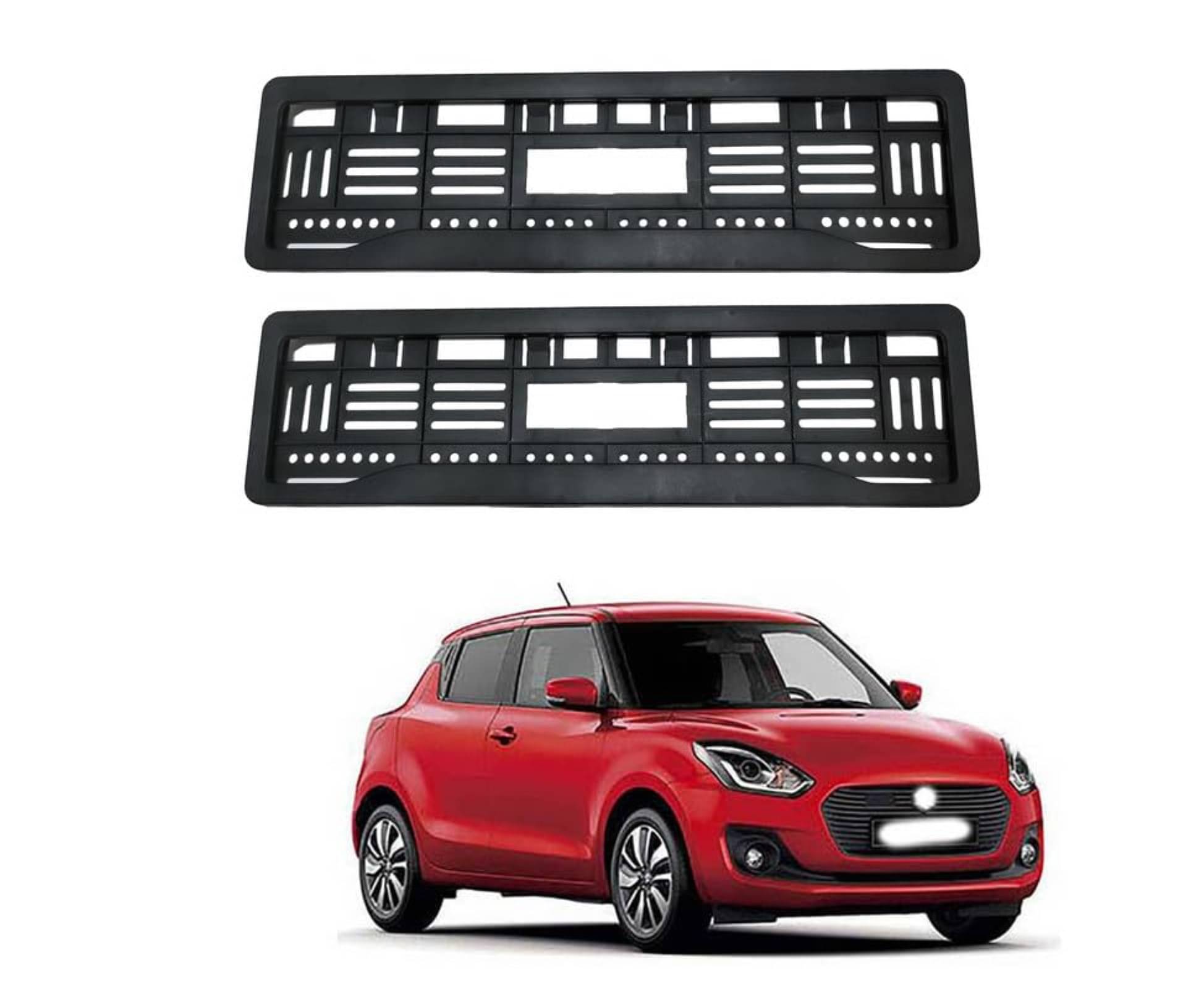     			ARLOOK Black Number Plate Frame Set of 2 for A-Star