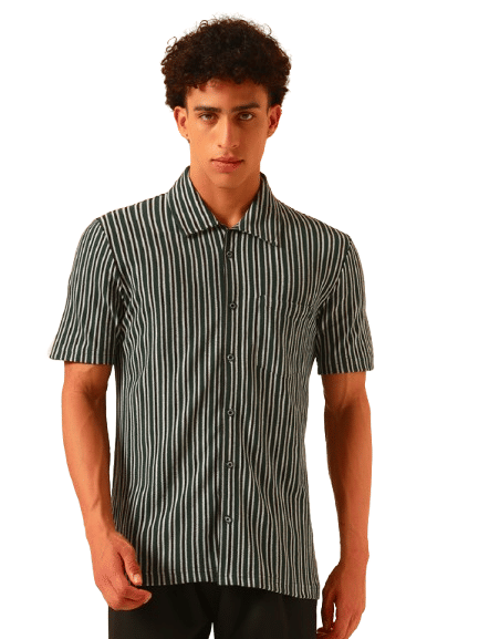     			ATIGIANO APPAREL Polyester Slim Fit Solids Half Sleeves Men's Casual Shirt - Green ( Pack of 1 )