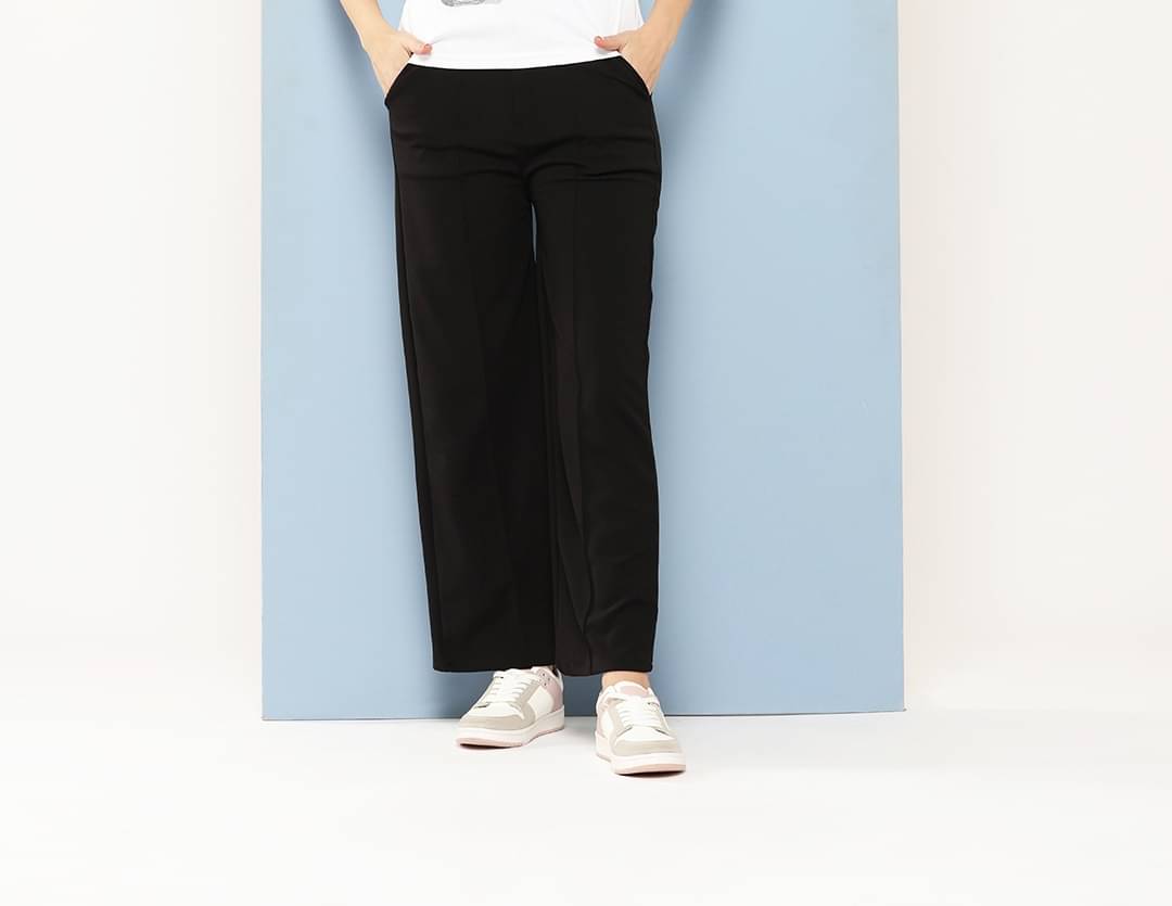     			Aarika Pack of 1 Girls Polyester Pants ( Black )
