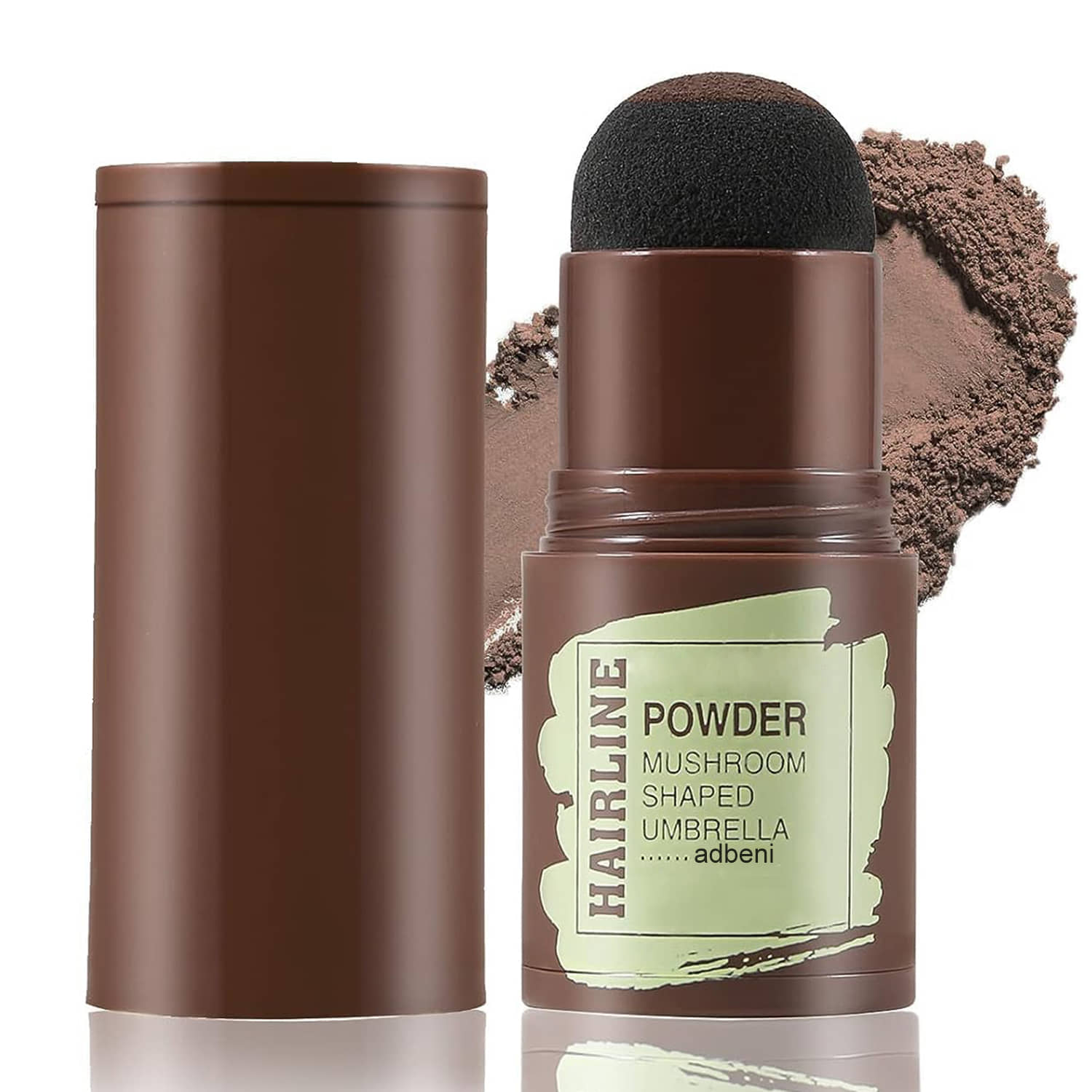 Adbeni Natural Hairline Powder, Hair Shading Sponge Pen, Hair & Eyebrow Stamp Brow Stick Light Brown Brown 15 g - Makeup - Eyes | Buy online on ZillyBuy