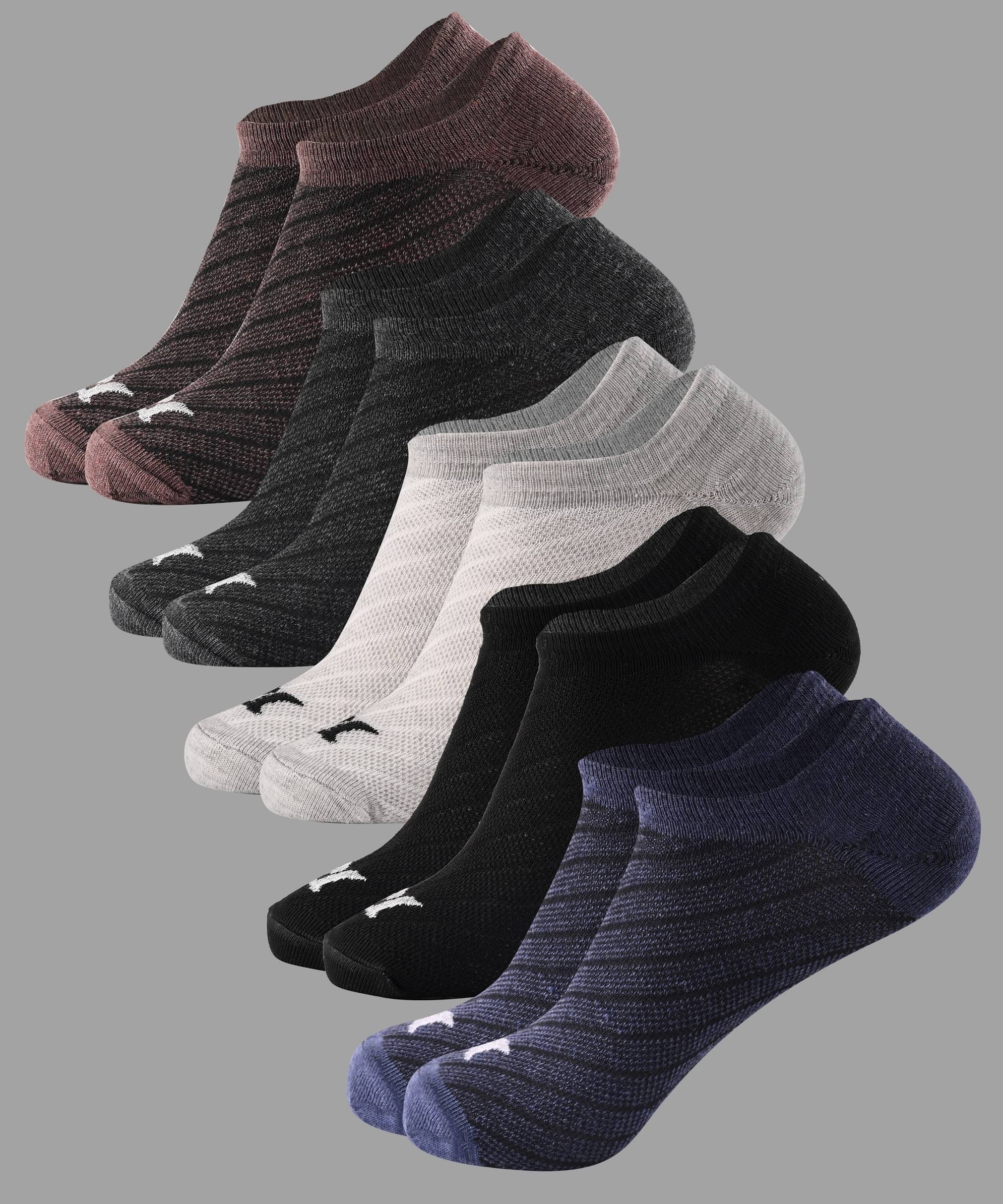 Brucella Pack of 5 Men's 100% Organic Cotton Low Ankle Socks ( Multicolor )     			Brucella Pack of 5 Men's 100% Organic Cotton Low Ankle Socks ( Multicolor )
