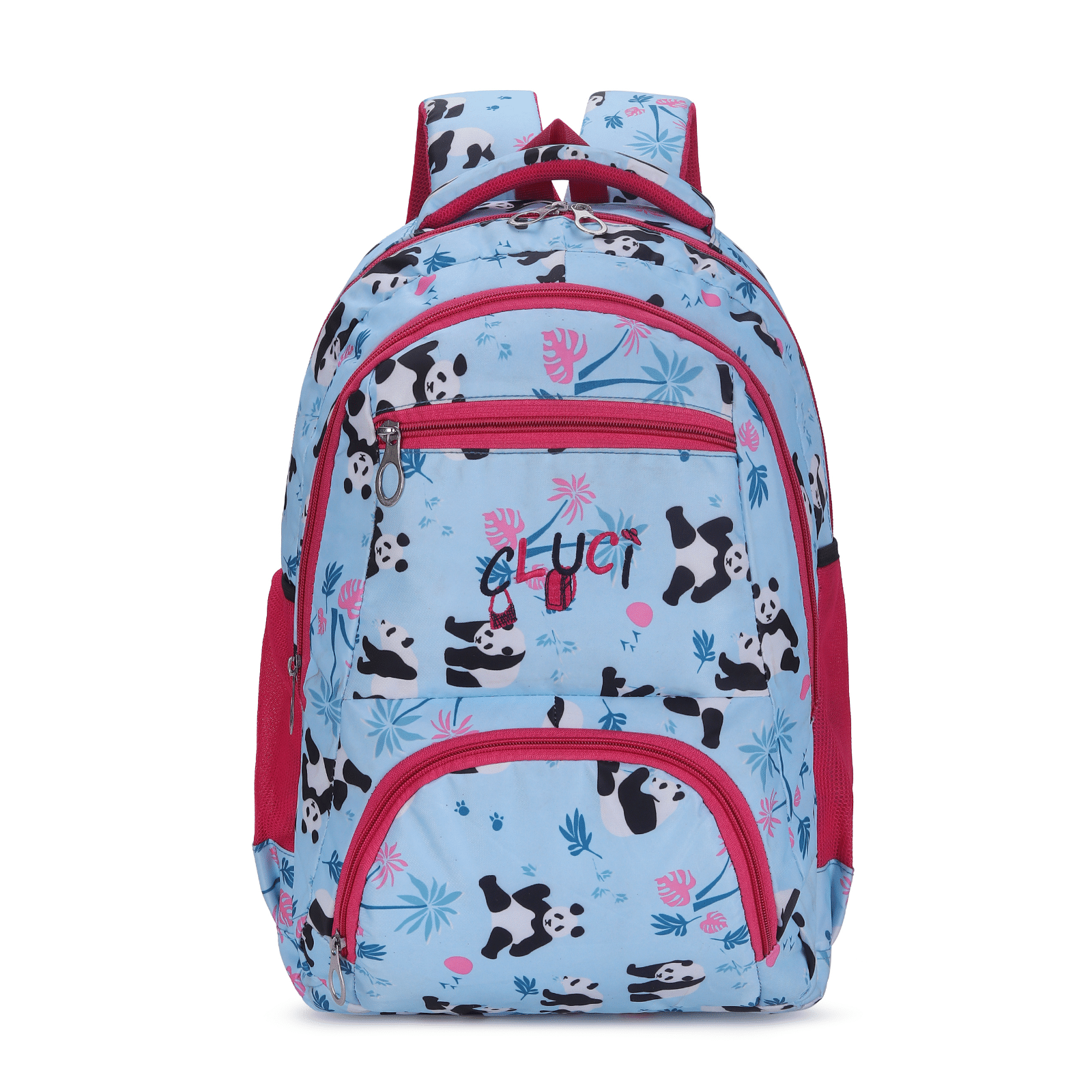    			CLUCI Light Blue Polyester Backpack For Kids