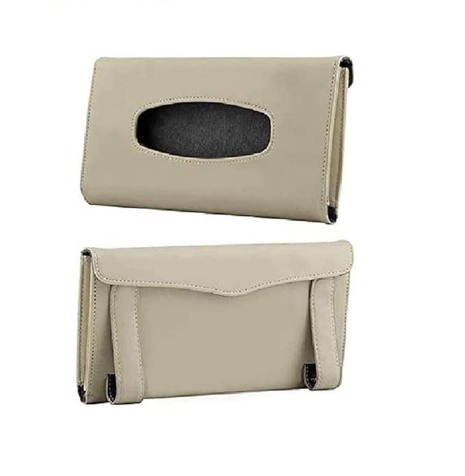     			CarFrill Car Tissue Dispenser Leather Beige