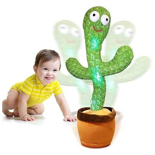 ECLET 1PC Dancing Cactus Toy Repeat/Recording/Dance/Sing/ Cactus Funny Education Toys (Multicolor) ECLET 1PC Dancing Cactus Toy Repeat/Recording/Dance/Sing/ Cactus Funny Education Toys (Multicolor)