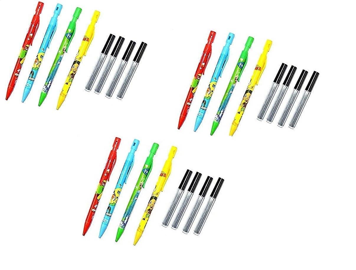 ECLET Mechanical Pencil with Lead Pencil (Set of 12 Multicolor)