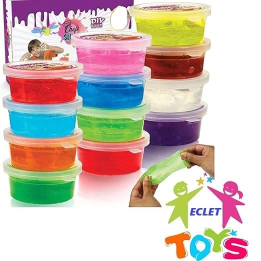     			ECLET Slime for Kids 12 Pcs Crystal Slime Multicolor Putty Toy for Kids Clay and Slimes Stress Relief Toy for Kids Best Gift Mud Slime(pack of 12 any random colour will send)