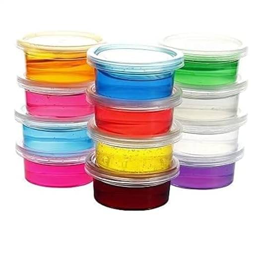    			ECLET Slime for Kids 12 Pcs Crystal Slime Multicolor Putty Toy for Kids Clay and Slimes Stress Relief Toy for Kids Best Gift Mud Slime(pack of 12 any random colour will send)