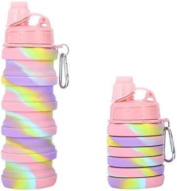     			Eclet ECLET SILICONE WATER BOTTLE Multicolour Plastic Sipper Water Bottle 500 mL ( Set of 1 )