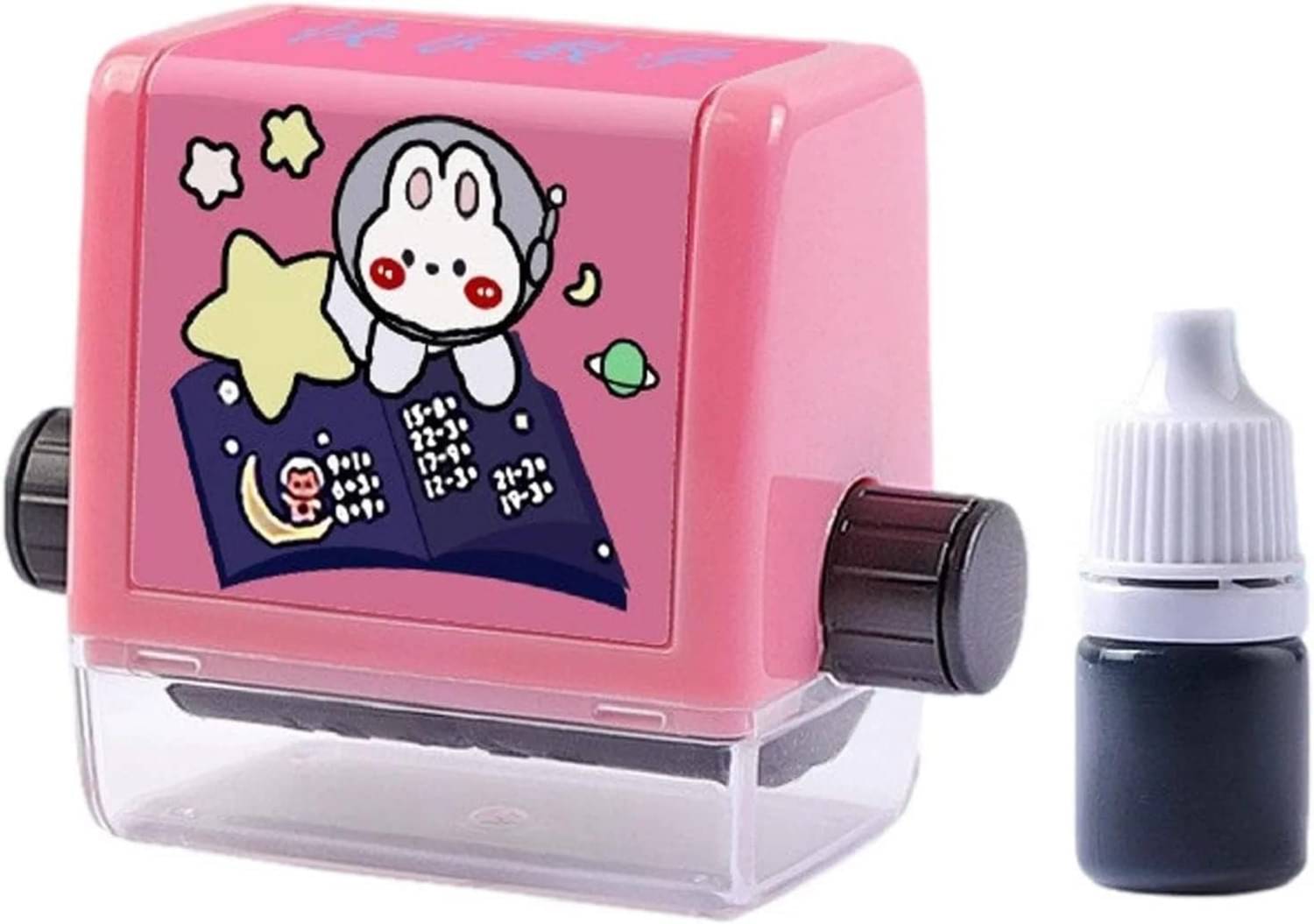     			Educational Rolling Stamp for Kids | Addition & Math Teaching Stamp for Preschool & Kindergarten | Roller Digital Teaching Stamp with 100 Practice Questions | Reusable Arithmetic Artifact
