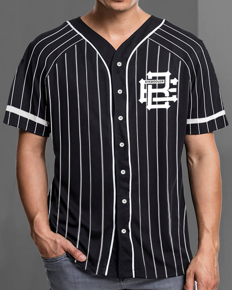     			Eyebogler Cotton Blend Regular Fit Striped Half Sleeves Men's Casual Shirt - Black ( Pack of 1 )