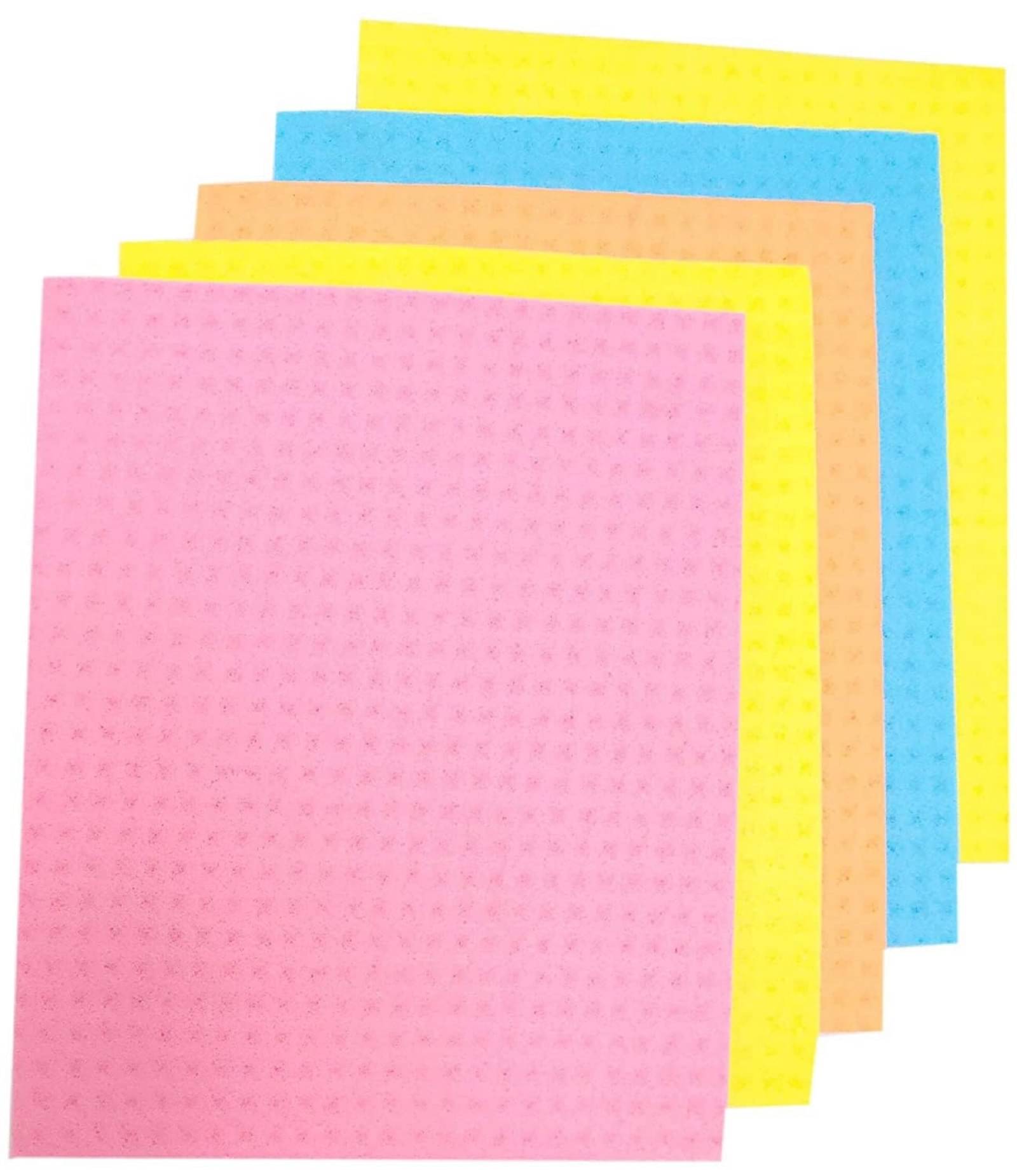     			Kitchen Wipes Reusable, Biodegradable, Multi-color Sponge Wipe  (Large, Pack of 5)