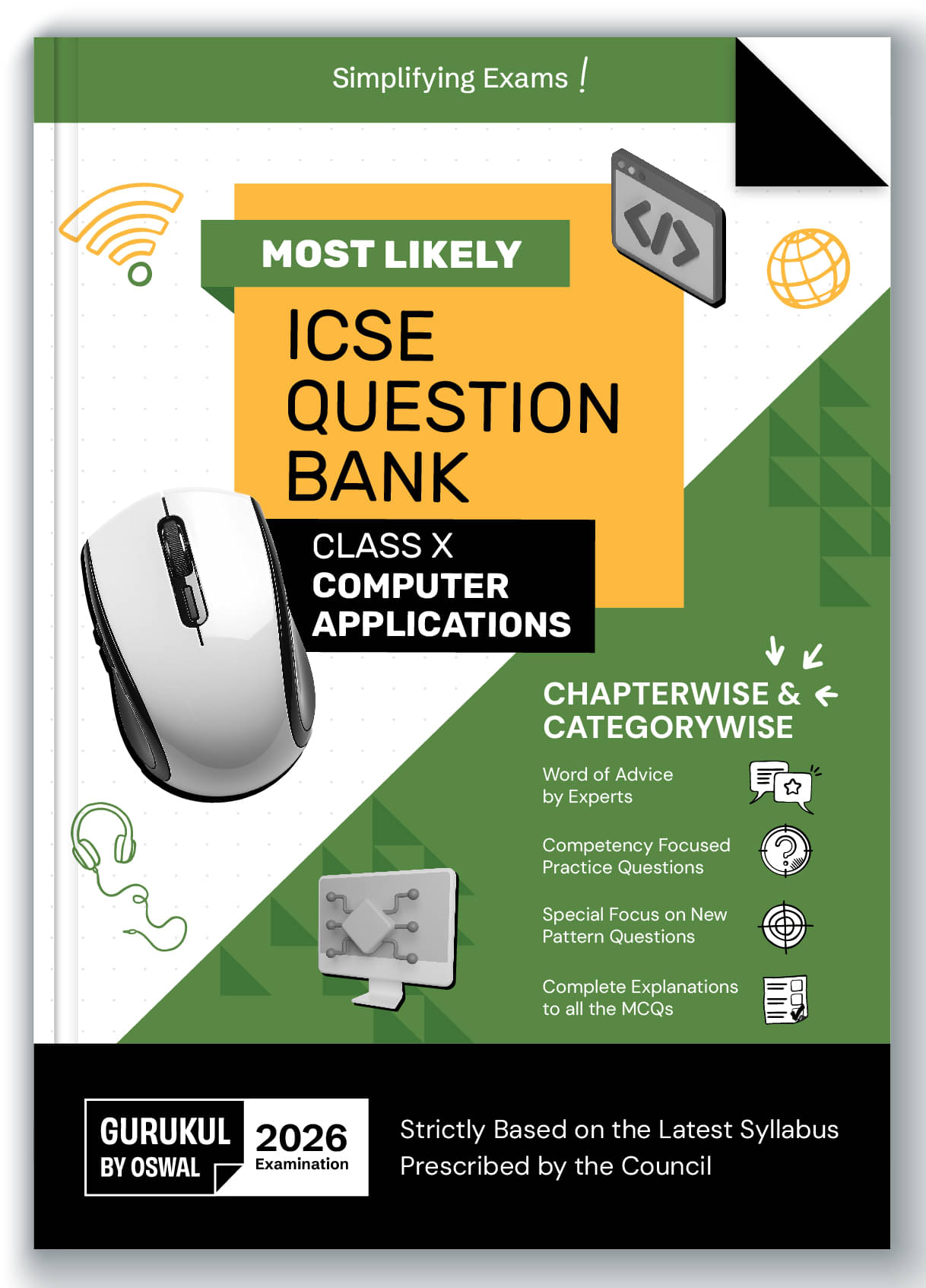 Gurukul By Oswal Computer Application Most Likely Question Bank ICSE Class 10 Exam 2026- Chapterwise & Categorywise Topics, Comptency Focused Question Gurukul By Oswal Computer Application Most Likely Question Bank ICSE Class 10 Exam 2026- Chapterwise & Categorywise Topics, Comptency Focused Question