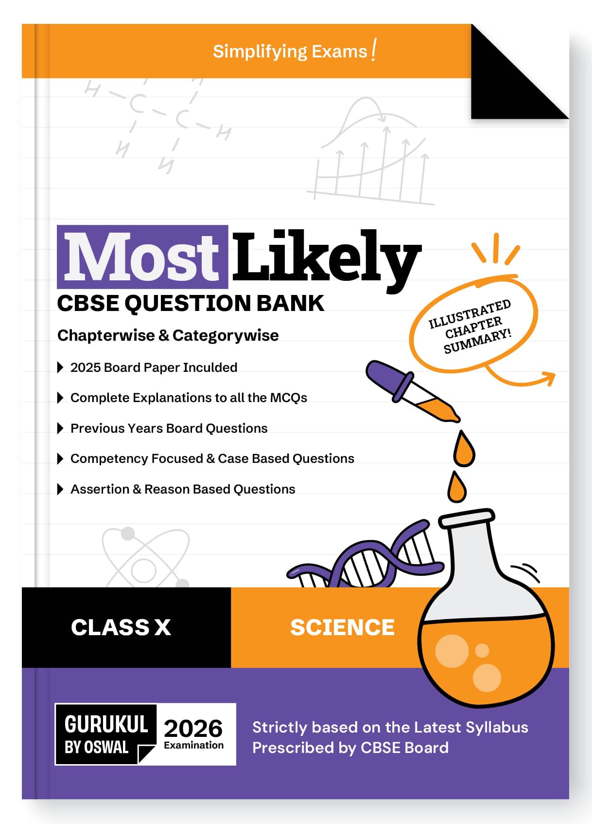 Gurukul By Oswal Science Most Likely CBSE Question Bank Class 10 Exam 2026 - Board Solved Paper 2025, Chapterwise & Categorywise, Chapter Summary, Com Gurukul By Oswal Science Most Likely CBSE Question Bank Class 10 Exam 2026 - Board Solved Paper 2025, Chapterwise & Categorywise, Chapter Summary, Com