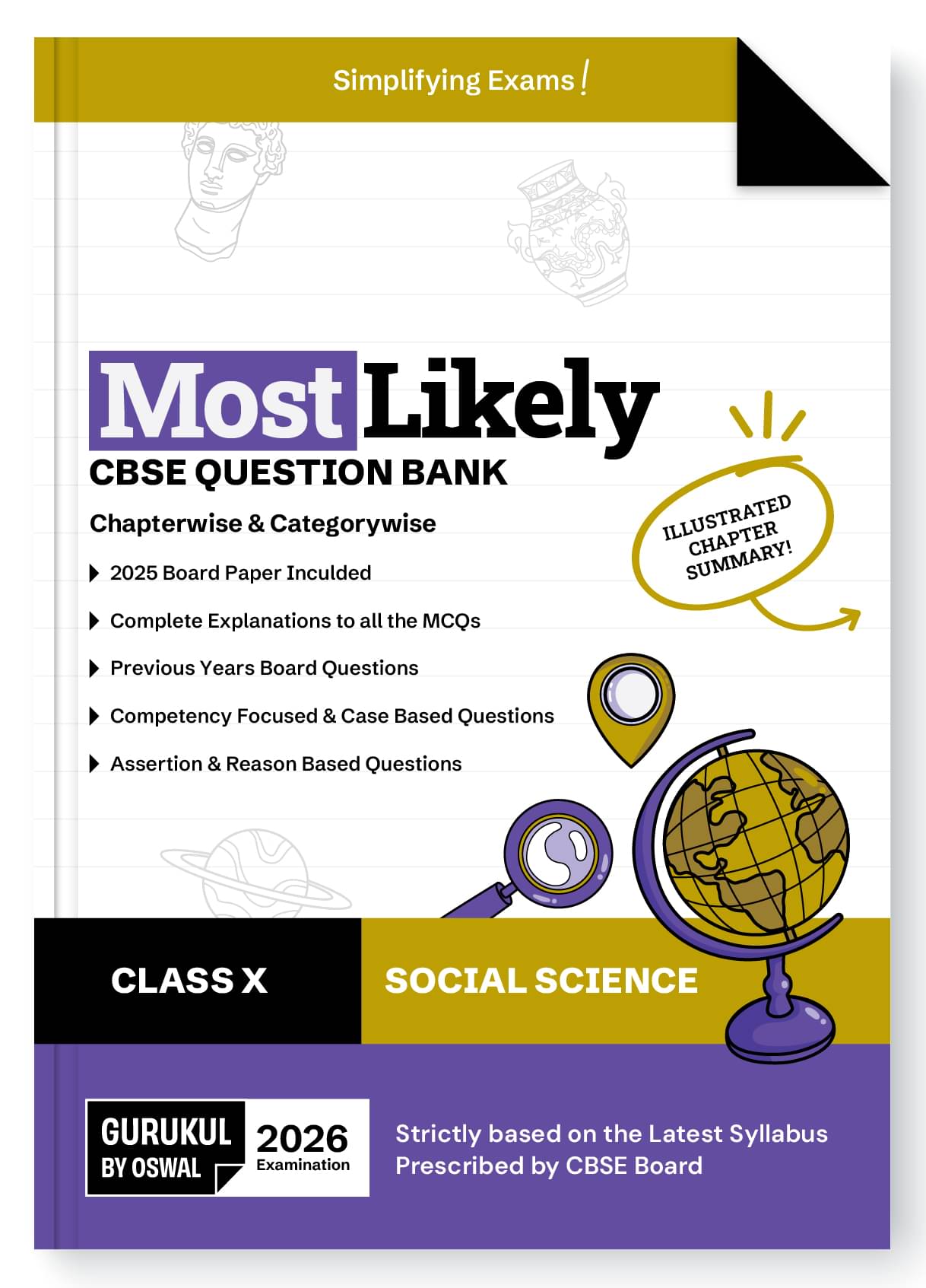 Gurukul By Oswal Social Science Most Likely CBSE Question Bank Class 10 Exam 2026 - Board Solved Paper 2025, Chapterwise & Categorywise, Chapter Summa Gurukul By Oswal Social Science Most Likely CBSE Question Bank Class 10 Exam 2026 - Board Solved Paper 2025, Chapterwise & Categorywise, Chapter Summa