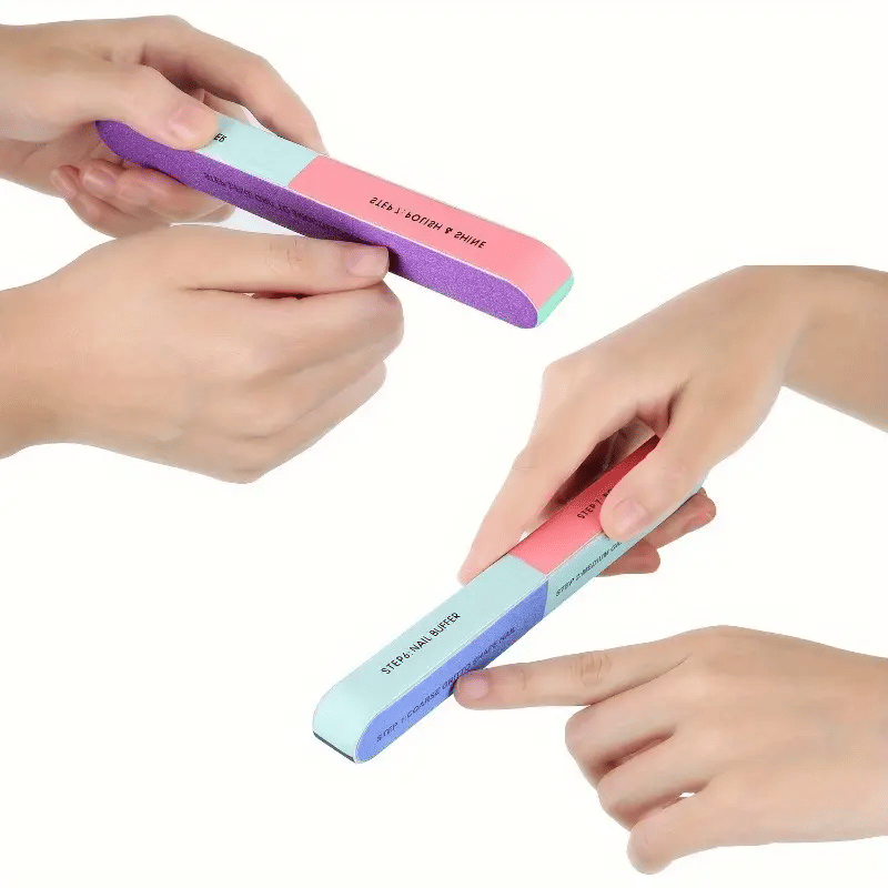    			High-quality multi-surface nail file set with polishing sponge strips- perfect for manicures and polishing