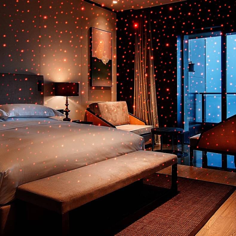 Magnique_Portable USB Car Interior Star Corded Electric Projector LED Night Light - Atmospheres Decoration (Red, Black, Metal, Pack of 1), 5 Volts     			Magnique_Portable USB Car Interior Star Corded Electric Projector LED Night Light - Atmospheres Decoration (Red, Black, Metal, Pack of 1), 5 Volts