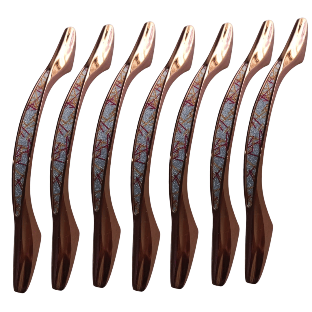 Malaikah 355 N.o 6 Inch Rose Gold Finish Cabinet Handle Pack of 7 Malaikah 355 N.o 6 Inch Rose Gold Finish Cabinet Handle Pack of 7