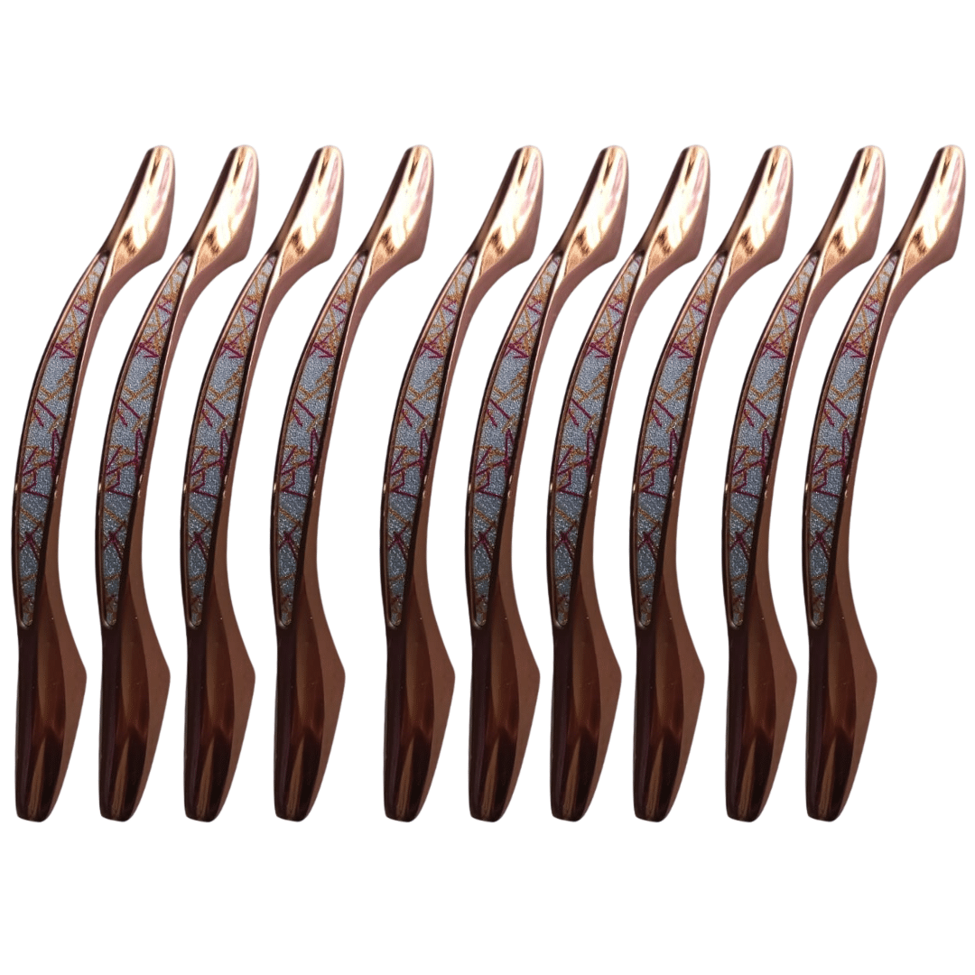 Malaikah 355 N.o 6 Inch Rose Gold Finish Cabinet Handle Pack of 10 Malaikah 355 N.o 6 Inch Rose Gold Finish Cabinet Handle Pack of 10