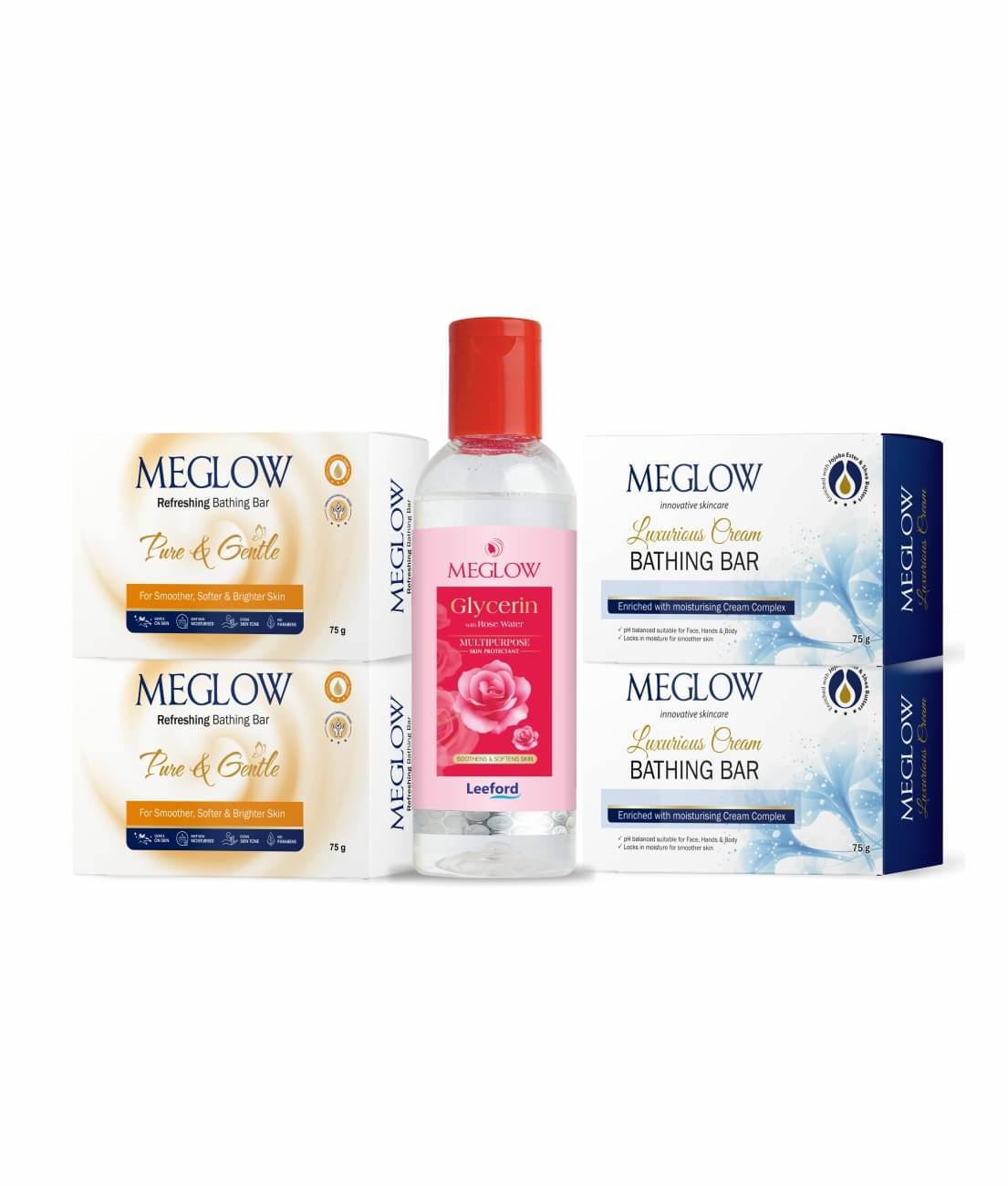     			Meglow Freshness Bathing Bar for All Skin Type ( Pack of 3 )