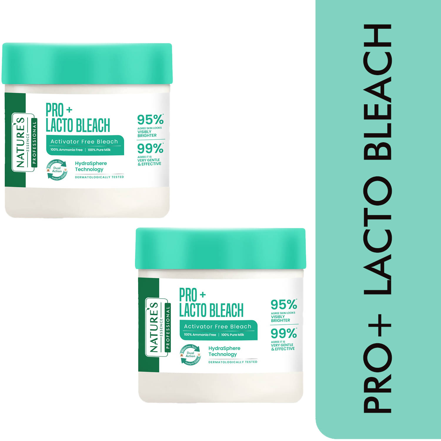     			Nature's Essence Pro+ Lacto Bleach Activator free Bleach, 500gm, (Pack of 2)