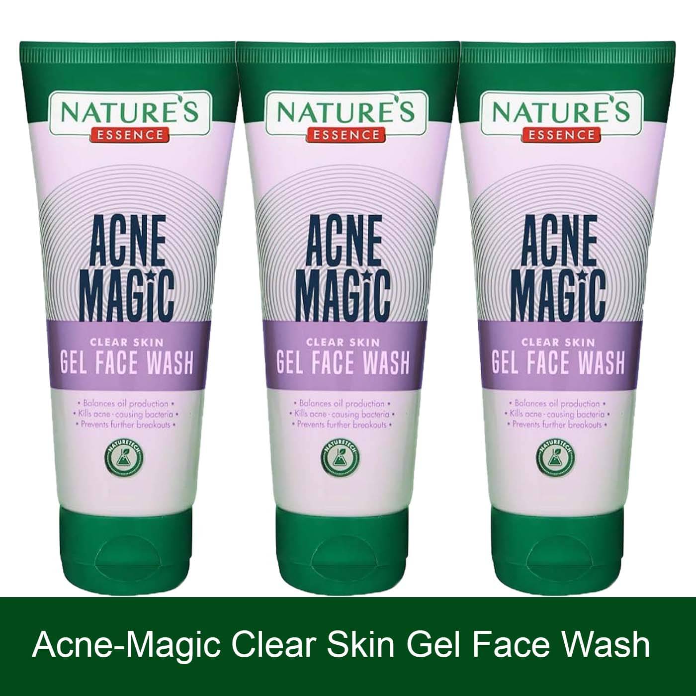     			Nature's Essence Acen Magic clear skin Gel face wash, 100ml, (Pack of 3)