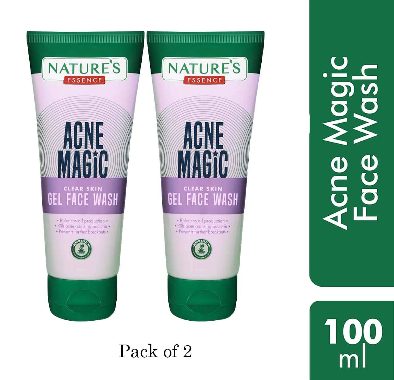     			Nature's Essence Ance magic clear skin Gel face wash, 100ml, (Pack of 2)