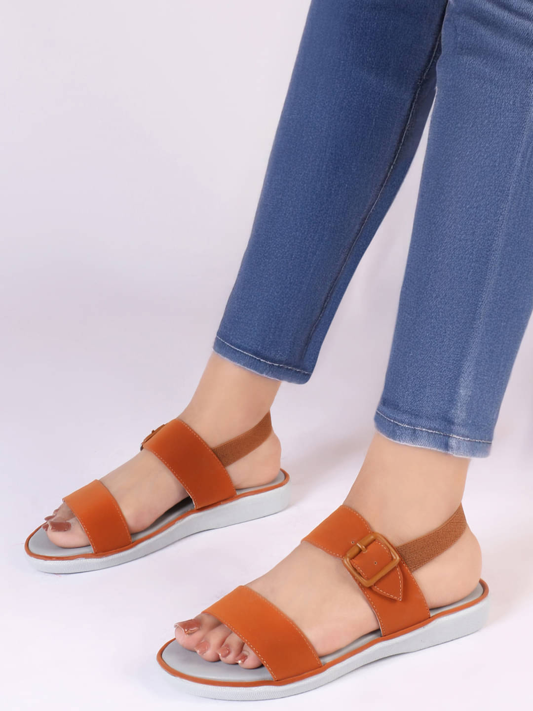     			PLANET WALK Tan Women's Flats